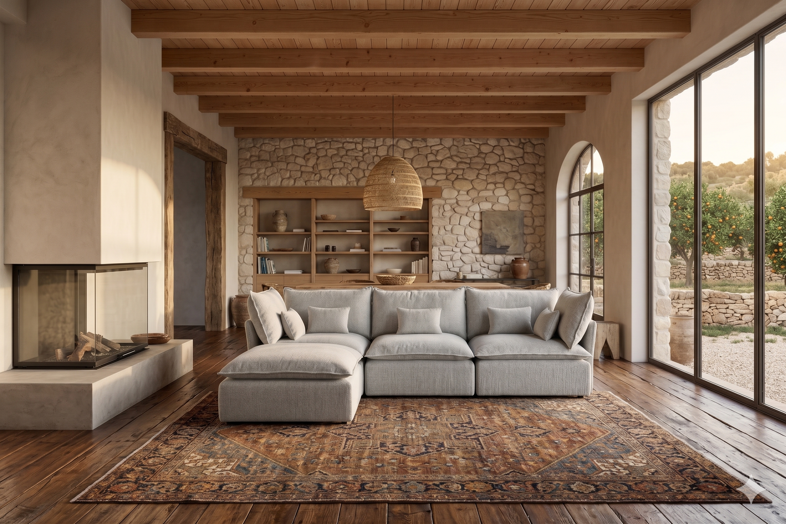 Lino Marengo triple Chaise longue moderno