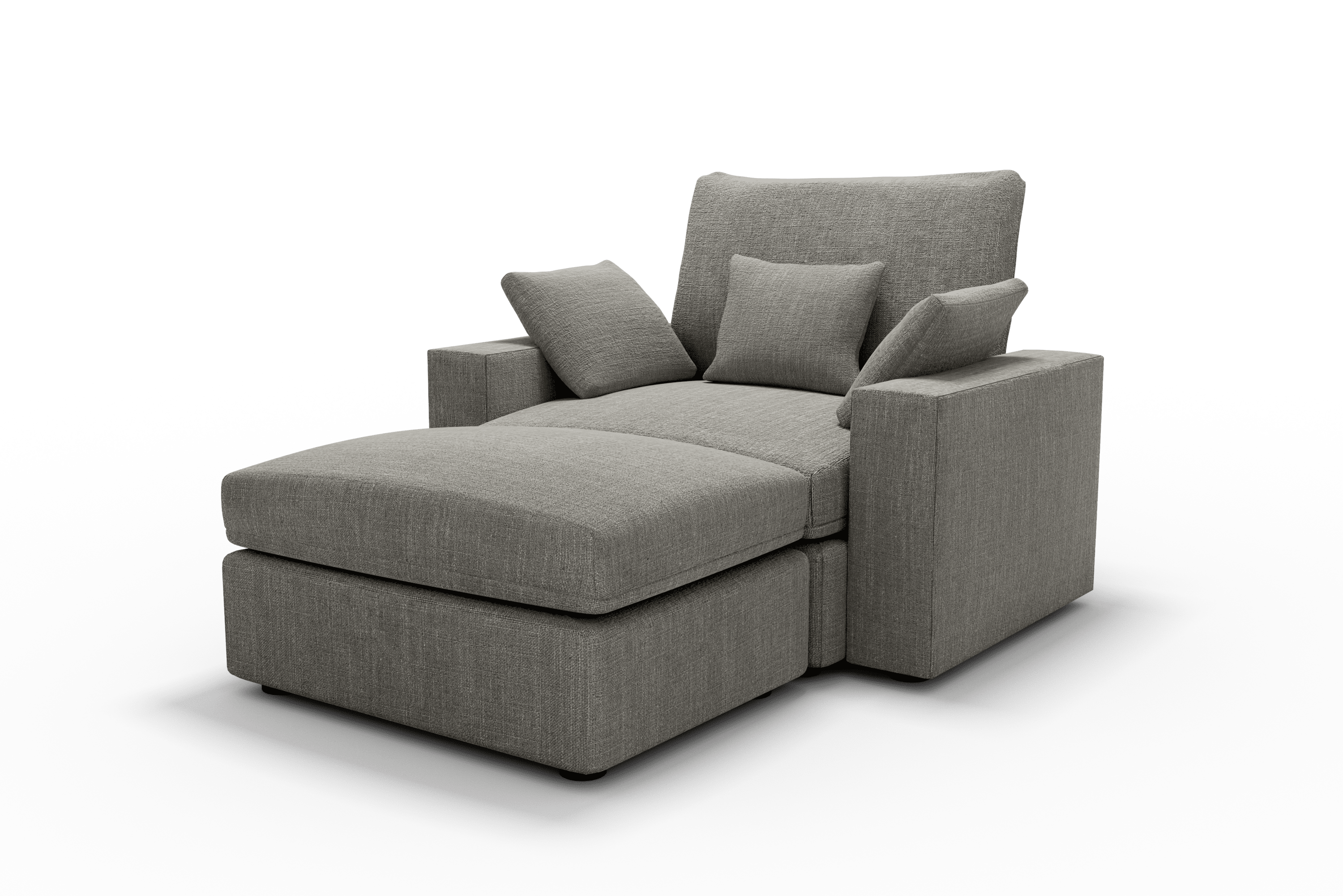 Sillón de diseño cómodo Cozy Chaise Longue 70 Color Lino Marengo