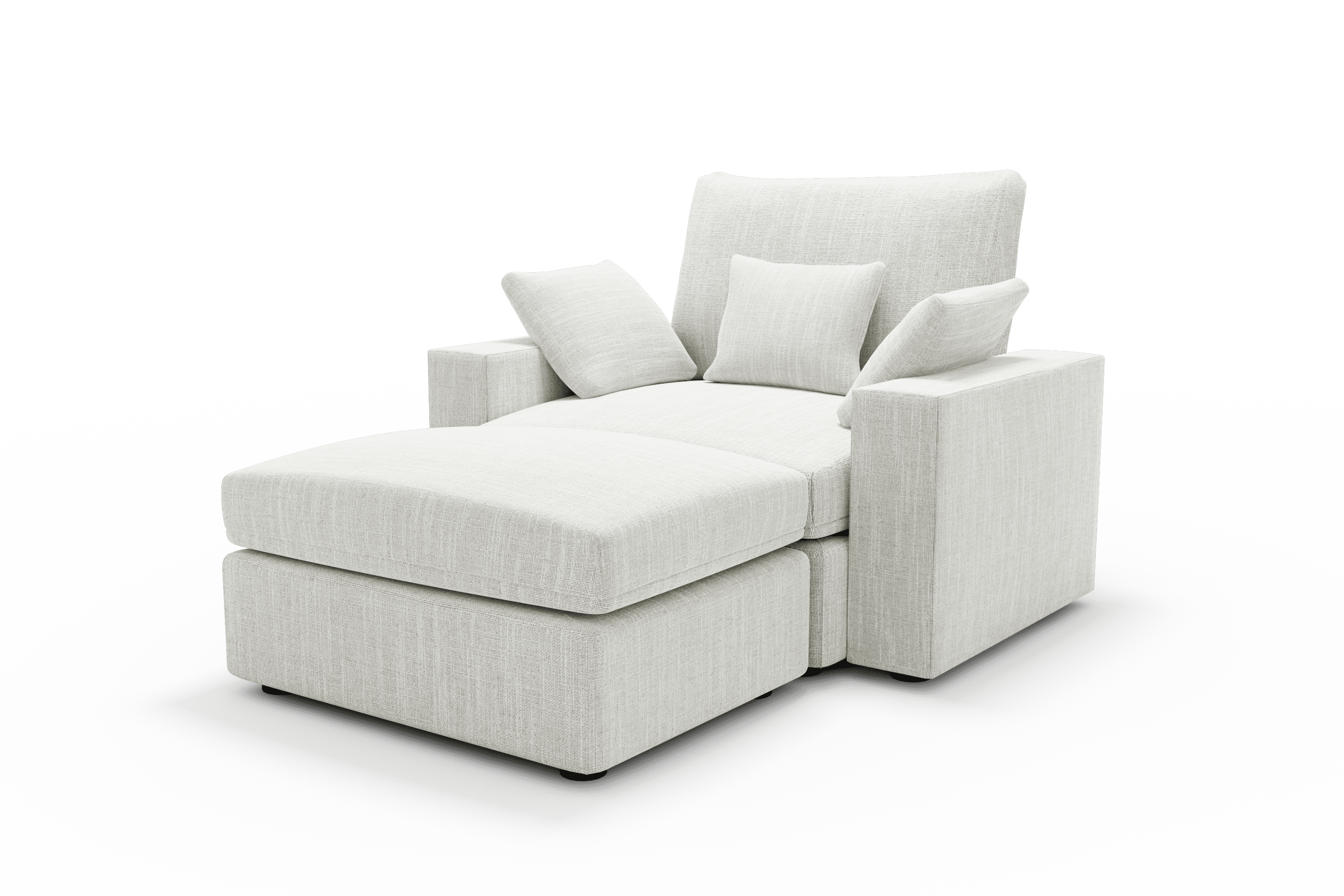 Sillón de diseño cómodo Cozy Chaise Longue 70 Color Lino Perla
