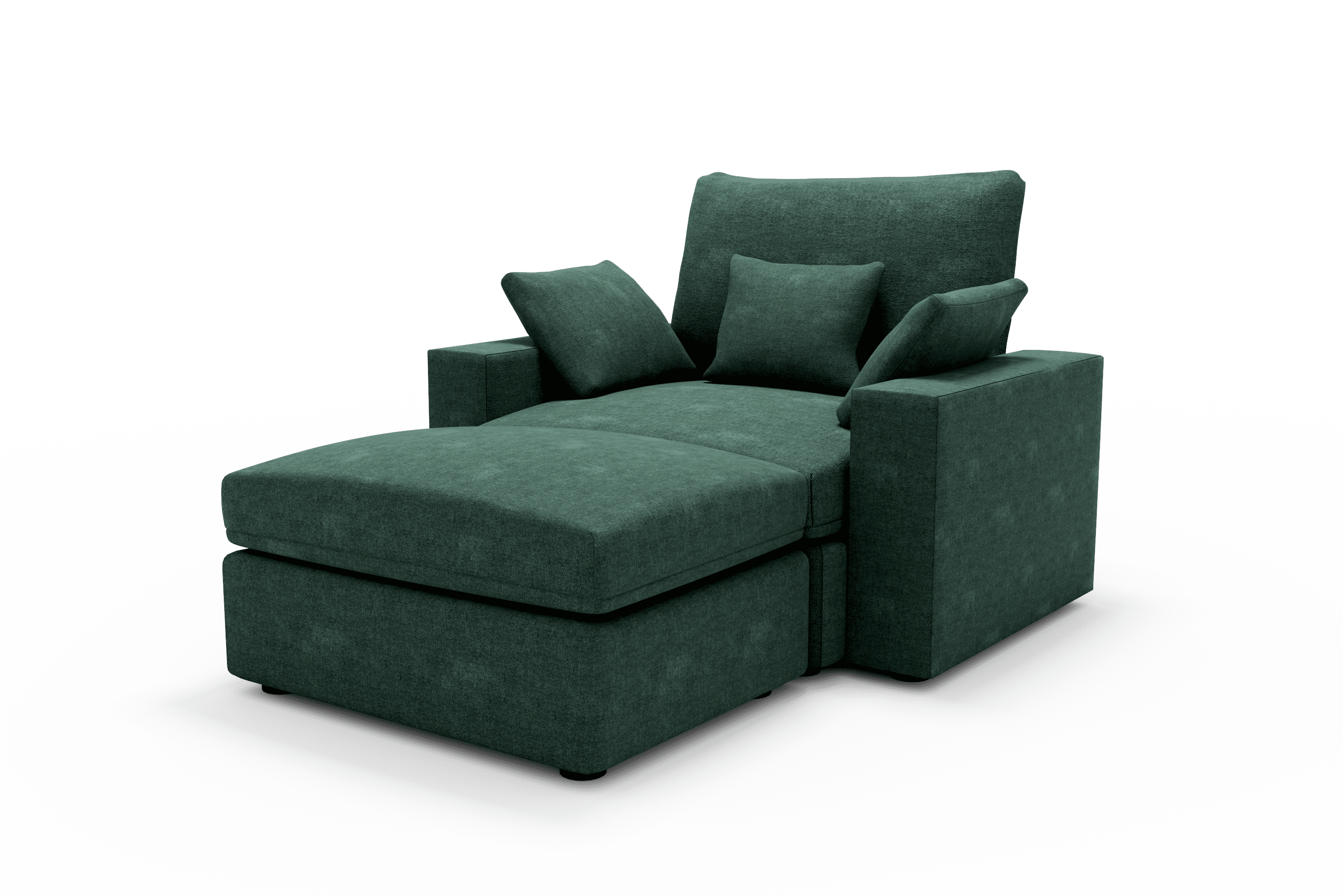 Sillón de diseño cómodo Cozy Chaise Longue 70 Color Verde