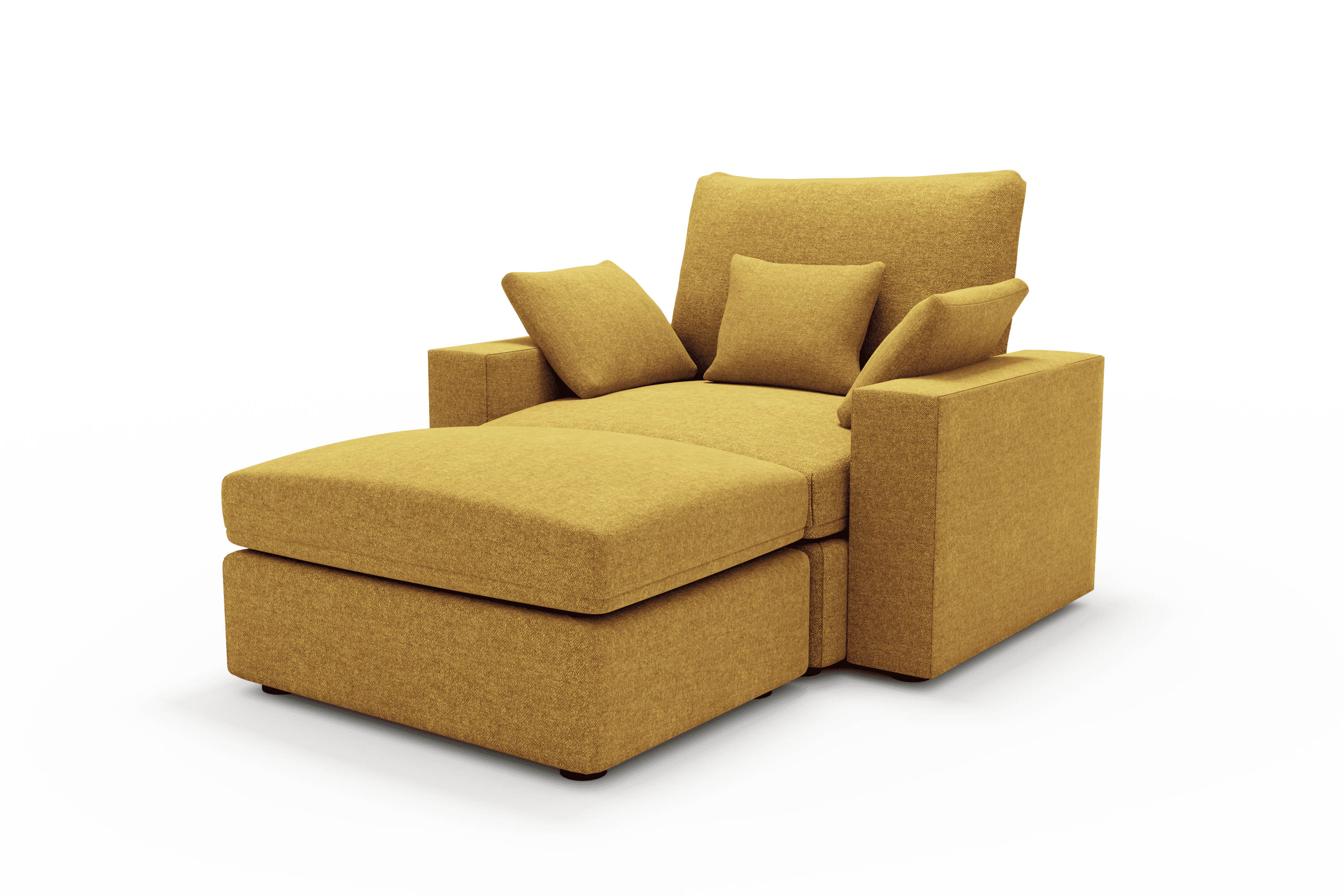 Sillón de diseño cómodo Cozy Chaise Longue 70 Color Mostaza