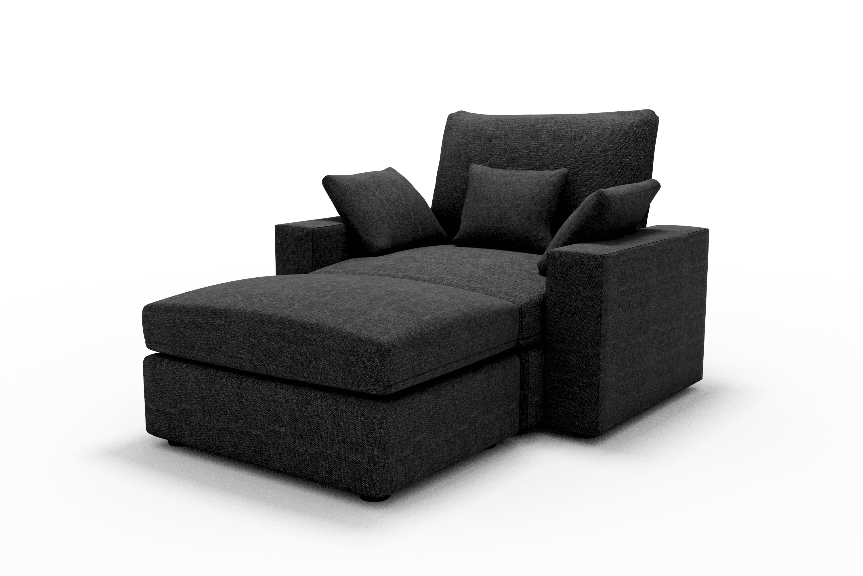 Sillón de diseño cómodo Cozy Chaise Longue 70 Color Gris Oscuro