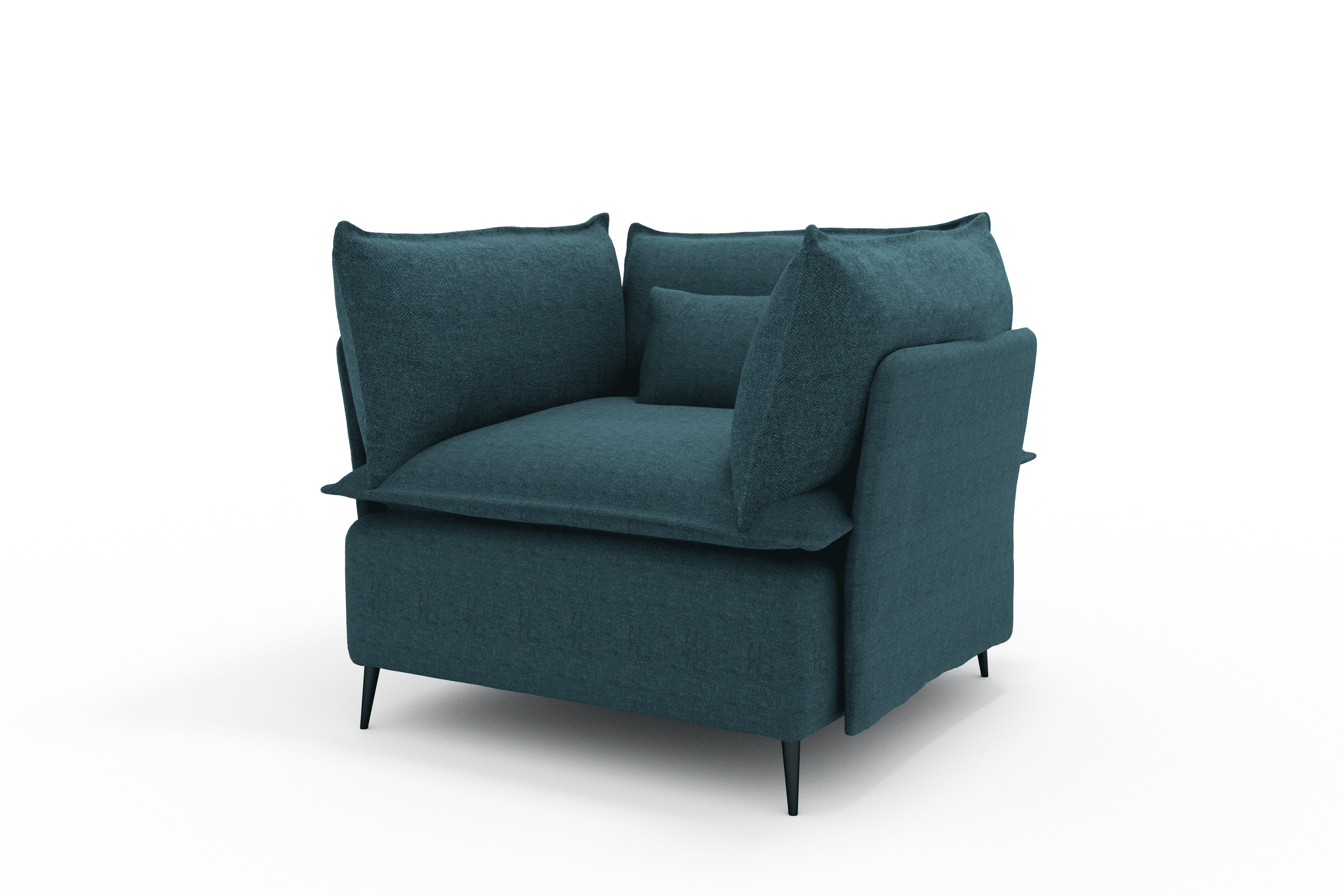 Sillon Rincon Cozy Cómodo Moderno Color Azul