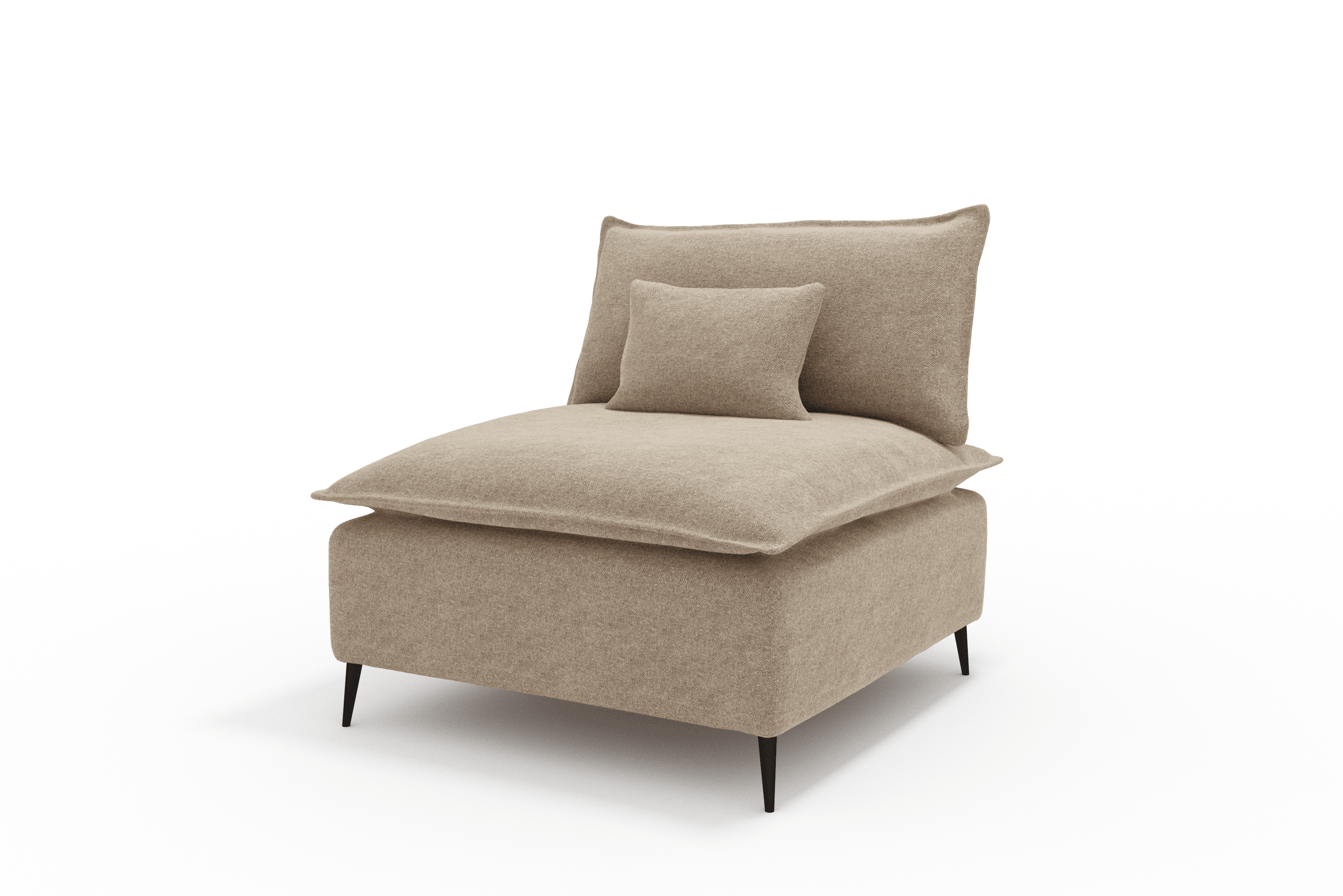 Sillon Rincon Cozy Cómodo Moderno Color Beige