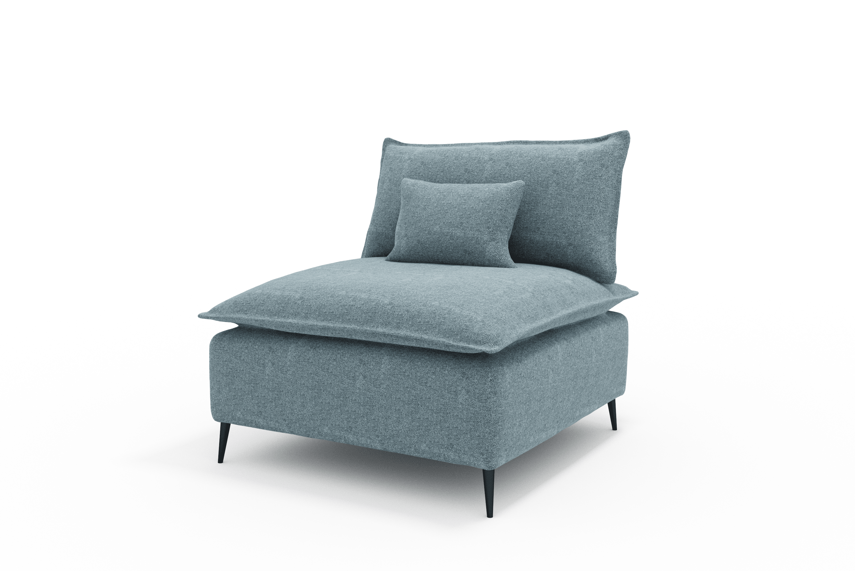 Sillon Rincon Cozy Cómodo Moderno Color Azul Jeans