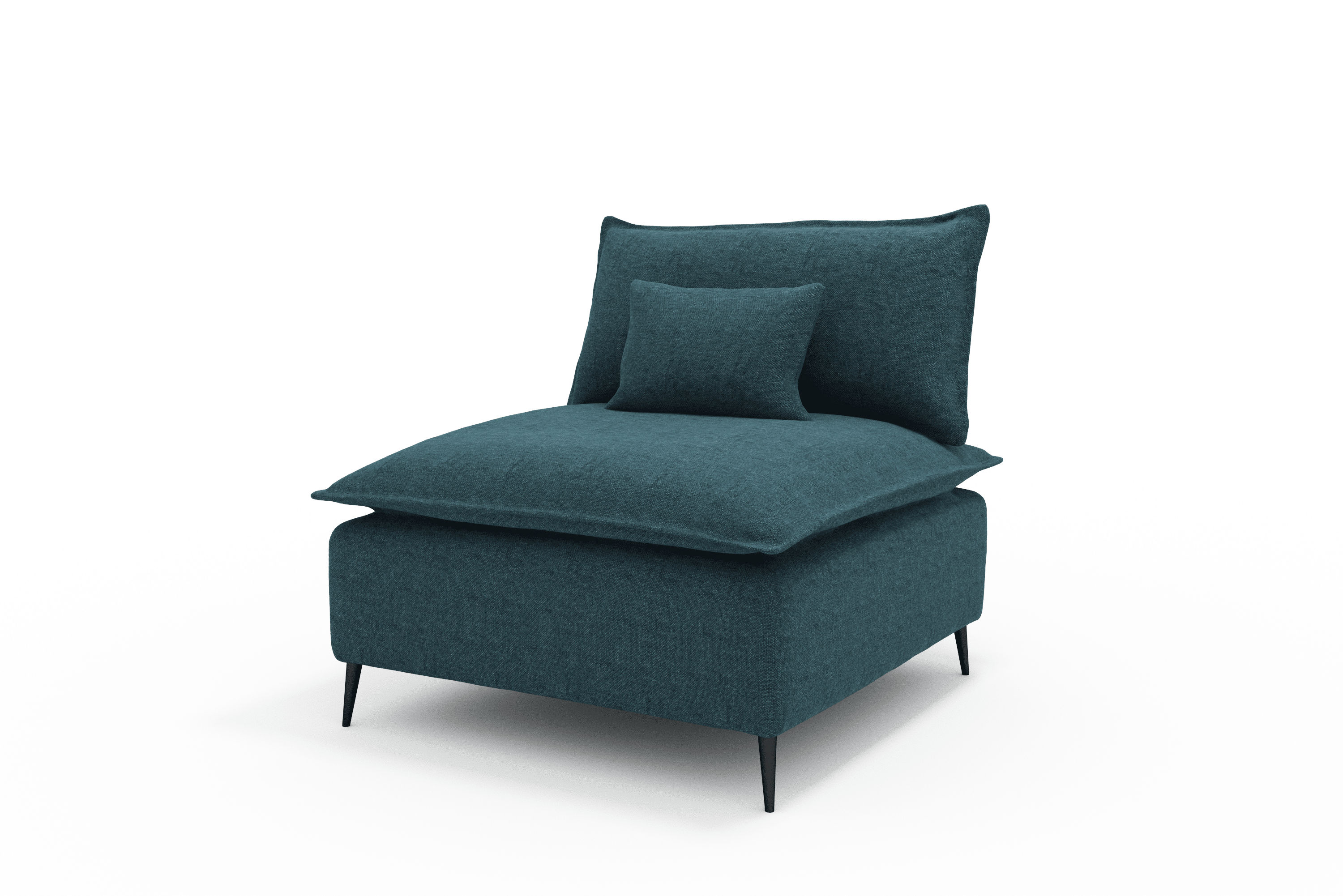 Sillon Rincon Cozy Cómodo Moderno Color Azul