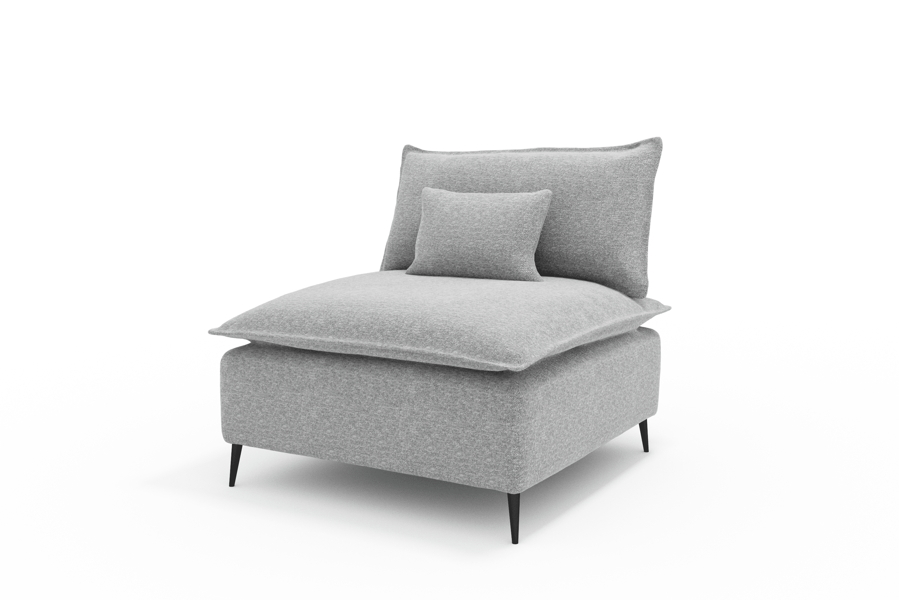 Sillon Rincon Cozy Cómodo Moderno Color Gris