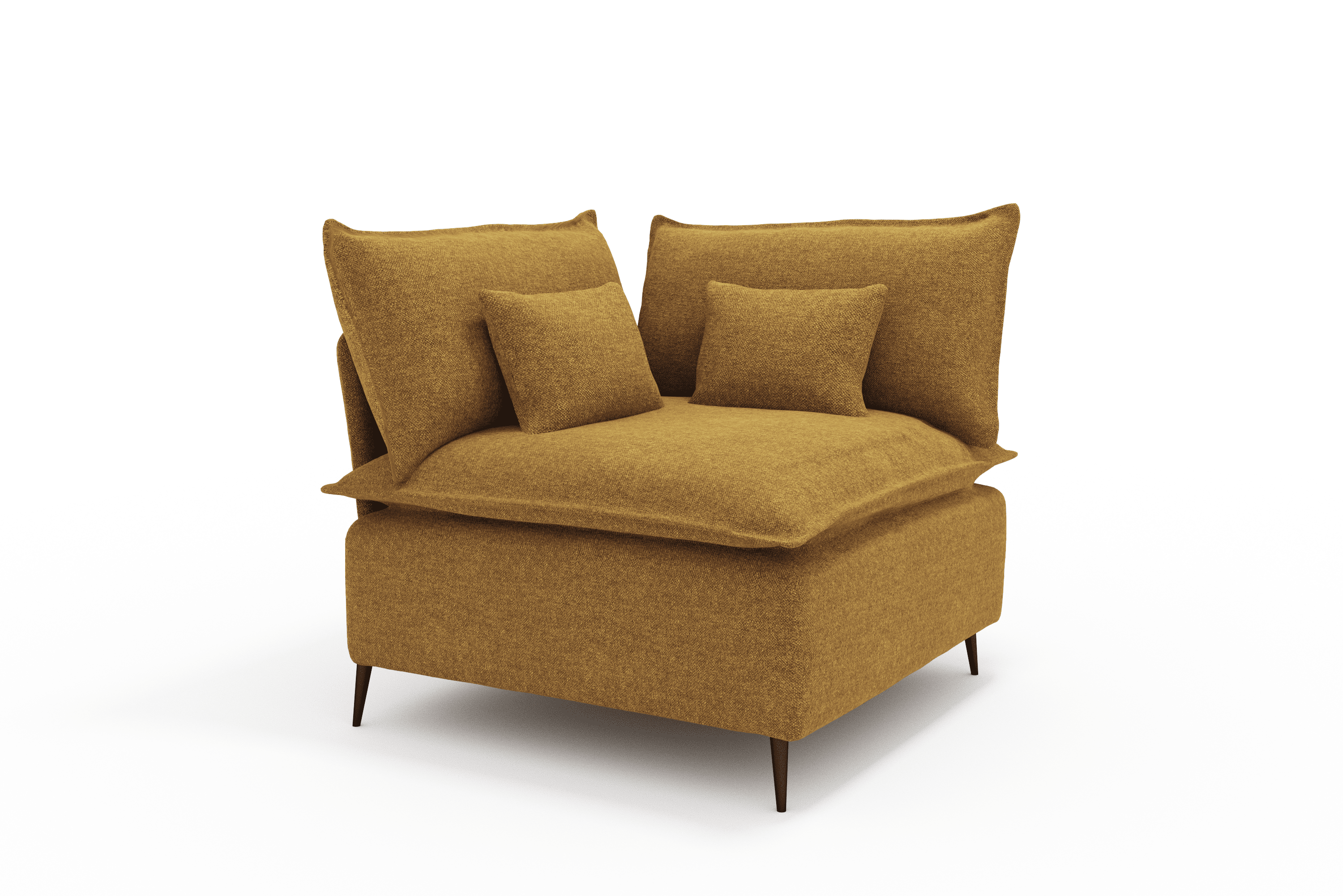 Sillon Rincon Cozy Moderno Color Mostaza