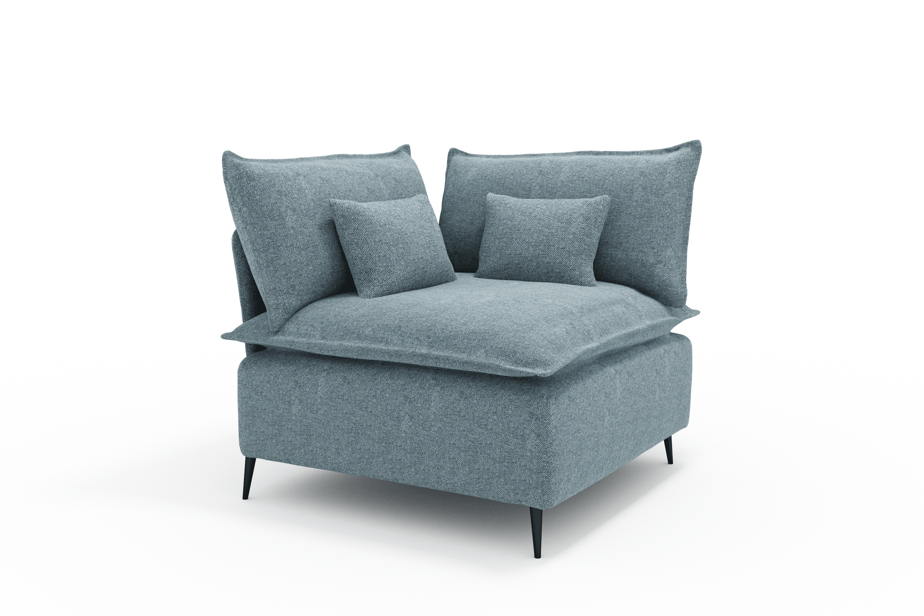 Sillon Rincon Cozy Moderno Color Azul Jeans