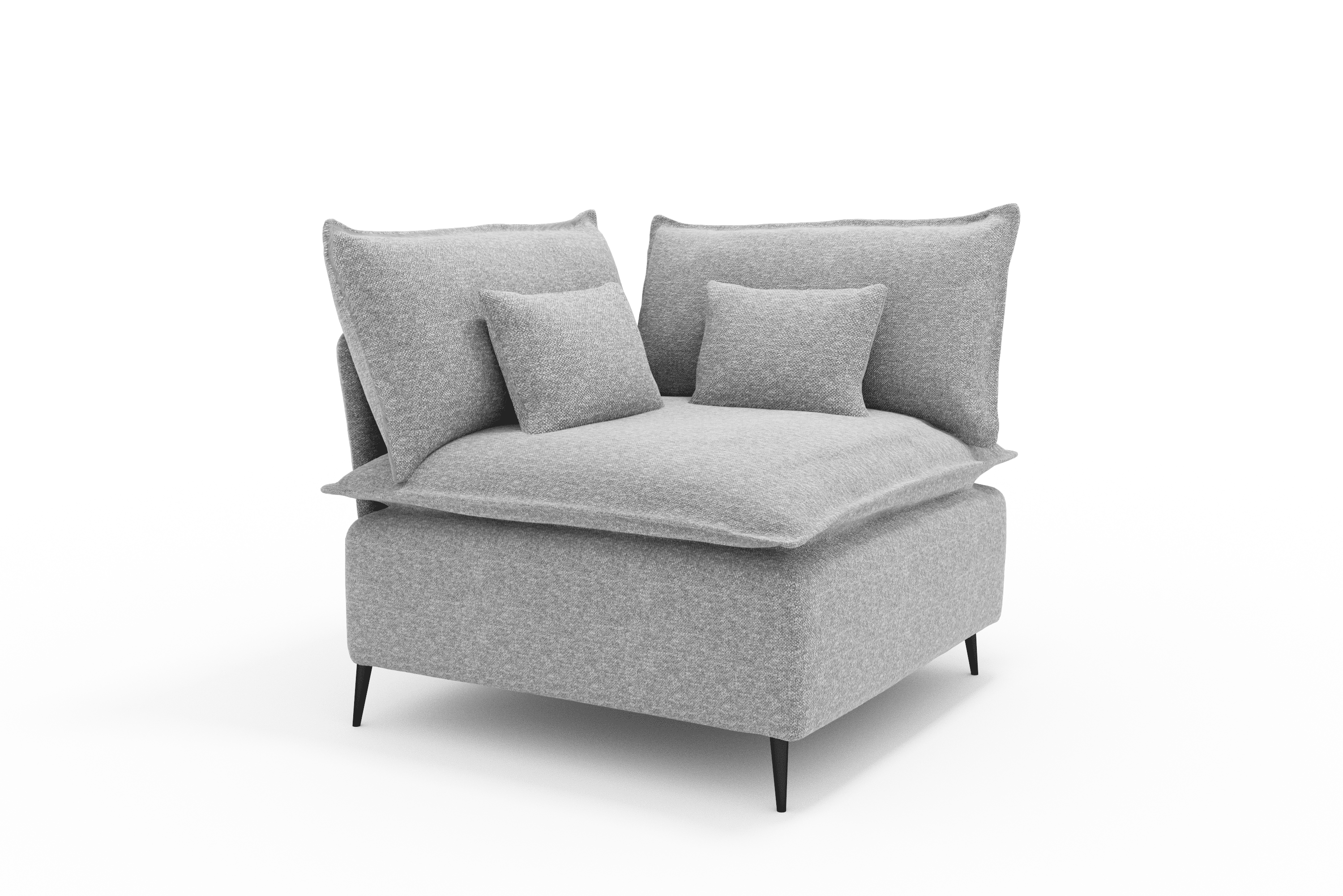 Sillon Rincon Cozy Moderno Color Gris
