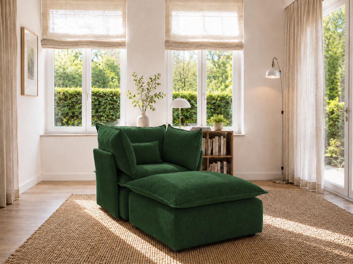 SILLON ÚNICO CHAISE LONGUEERDE VELVET