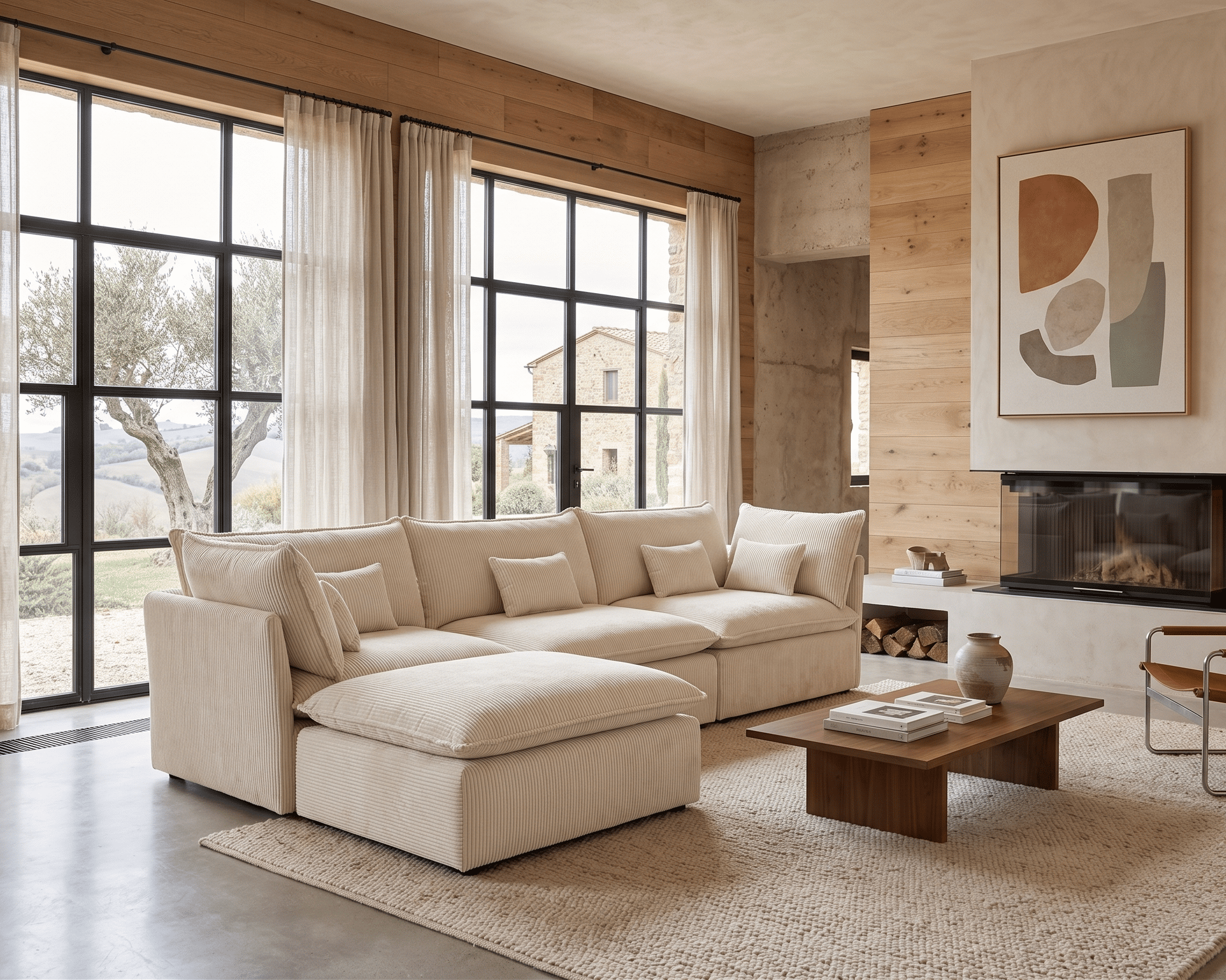 SOFA PANA TRIPLE CHAISE LONGUE DESENFUNDABLE BALMI ONE