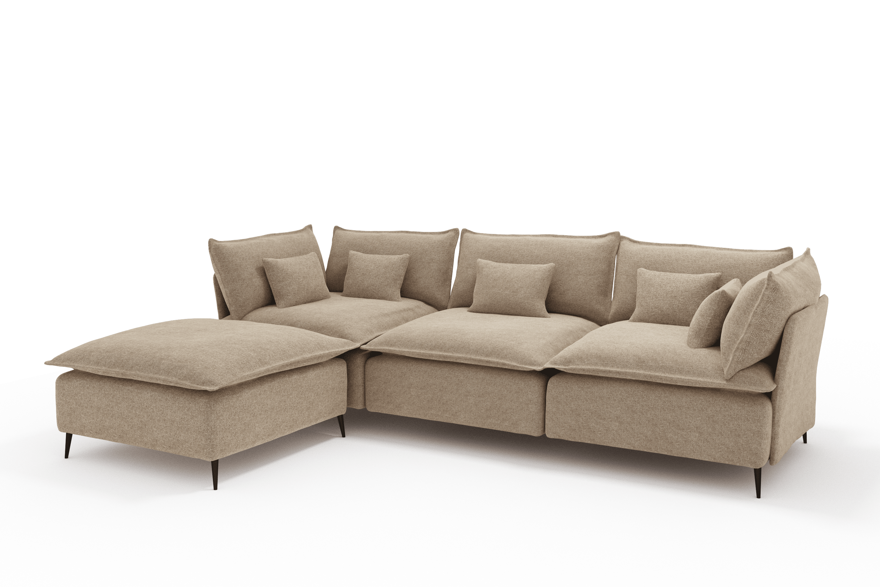 Sofá 3 metros Chaise Longue Color Beige