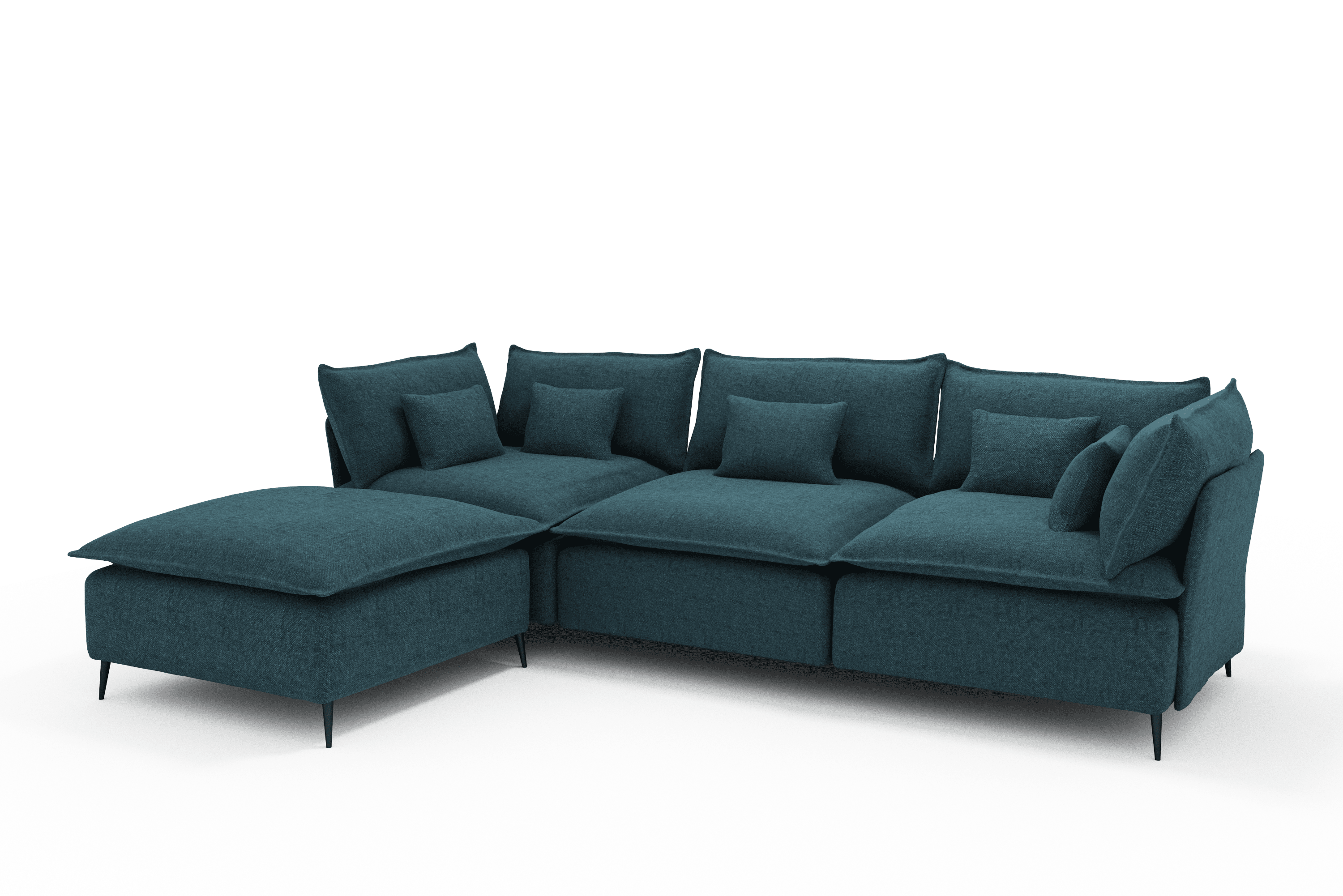 Sofá 3 metros Chaise Longue Color Azul