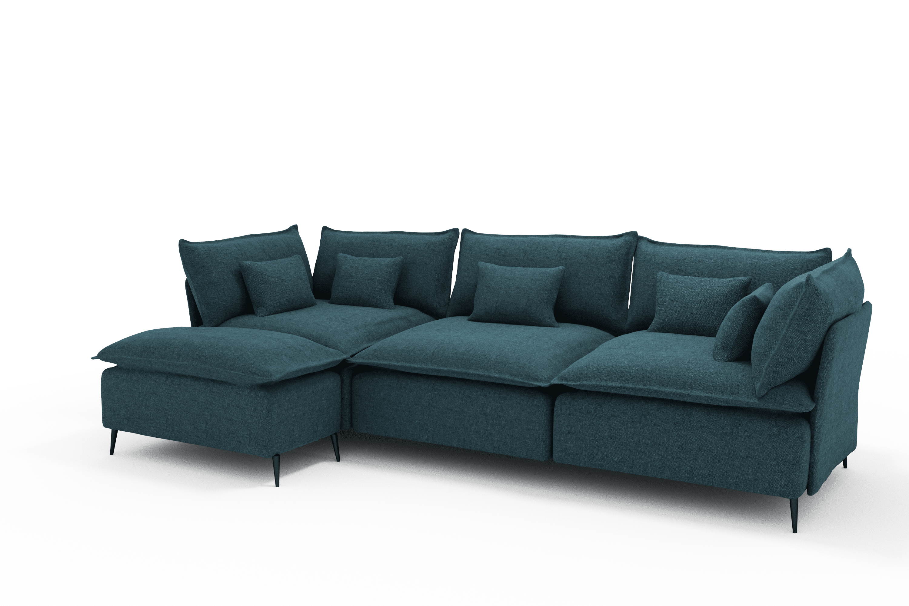 Sofá 3 metros Chaise Longue Mini Color Azul