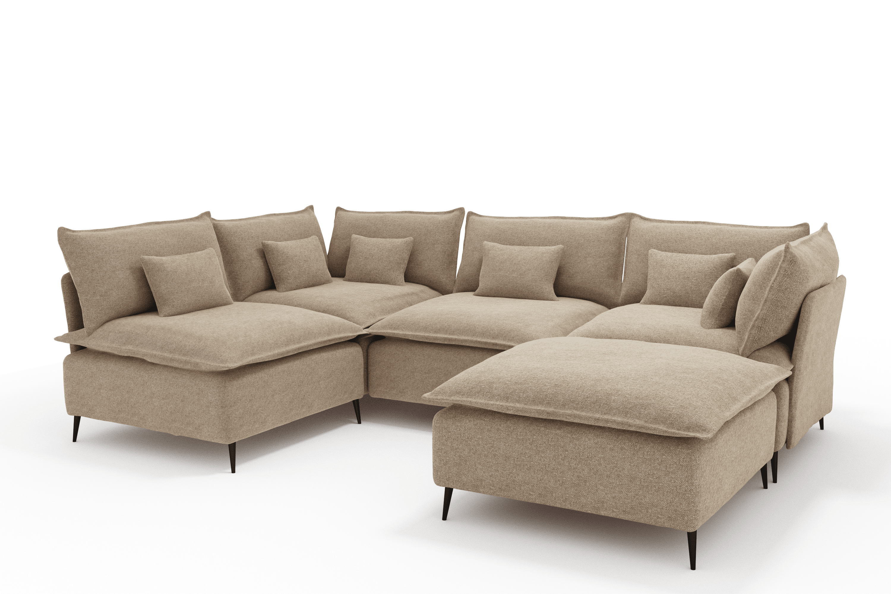 BALMI ONE SOFA U 5 CORNER OPEN 2 MODERN
