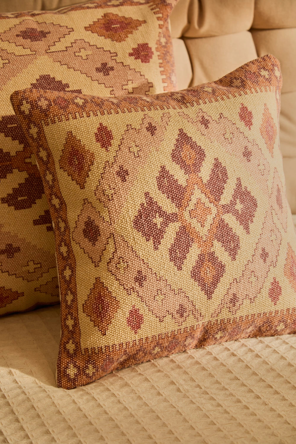 Fundas cojín 45x45 algodon dhurrie Aisha