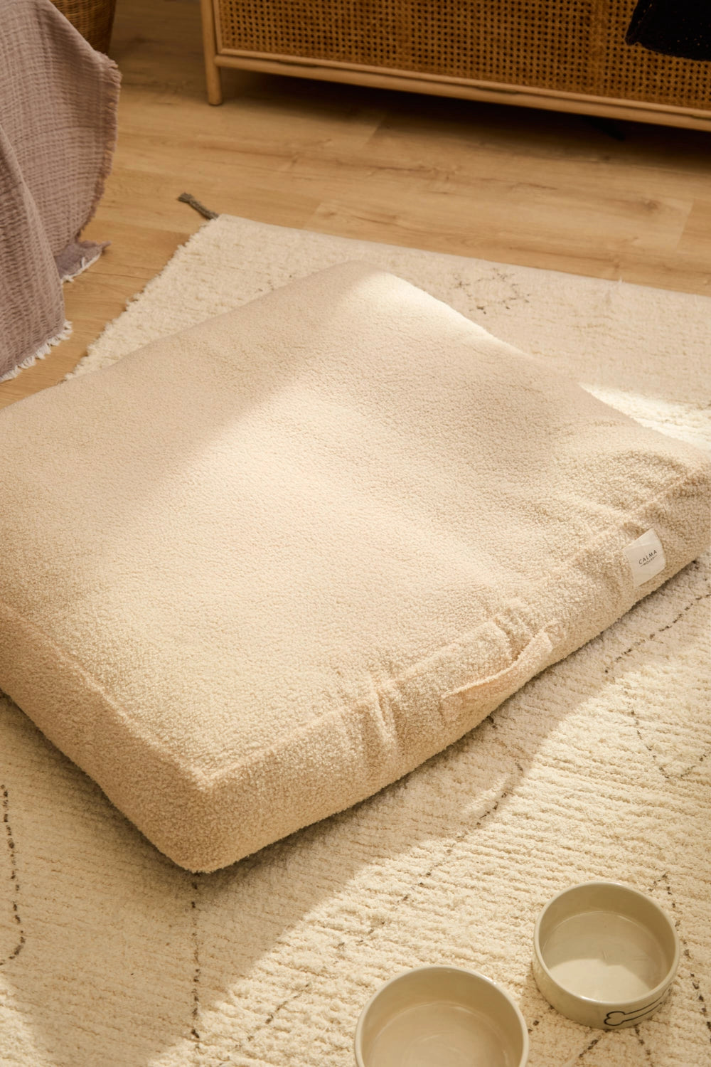 Cama para perros grandes desenfundable crudo