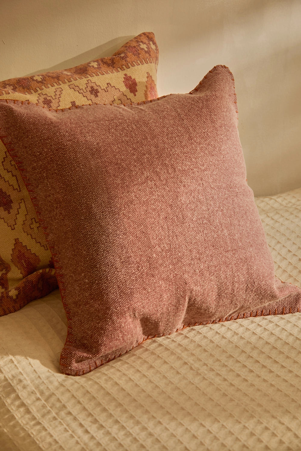 Funda cojín 45x45 marrón