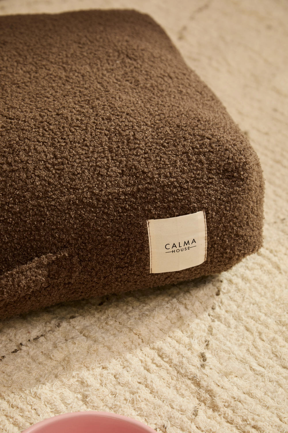 Cama para perro pequeño desenfundable Marrón detalle Calma