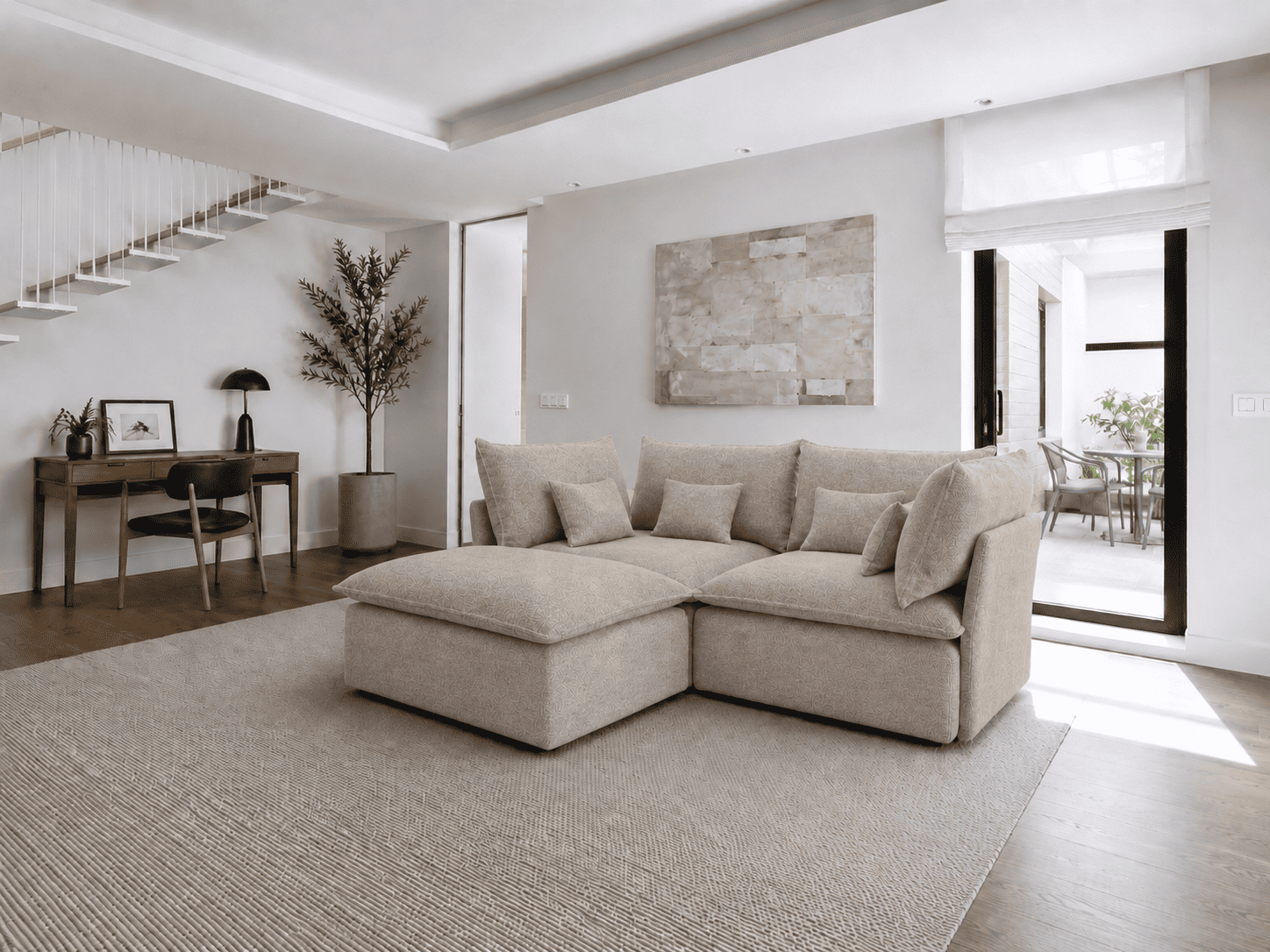 SOFÁ DOBLE CHAISE LONGUE BALMI ONE