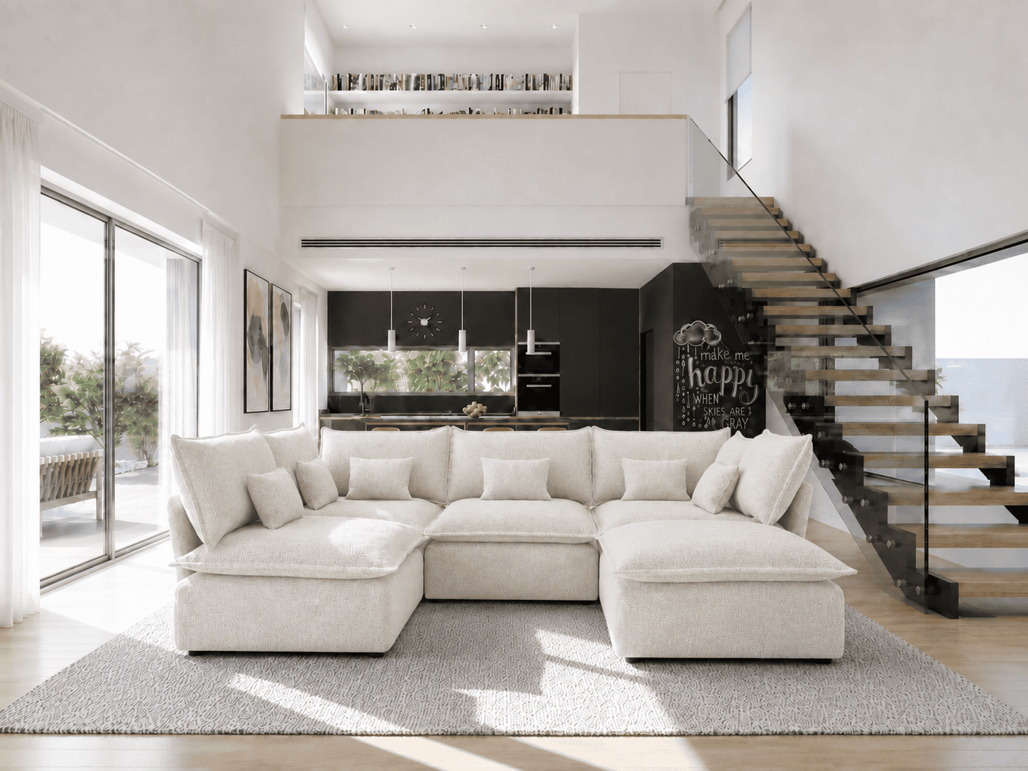 SOFA U 5 CORNER OPEN 2 BALMI ONE