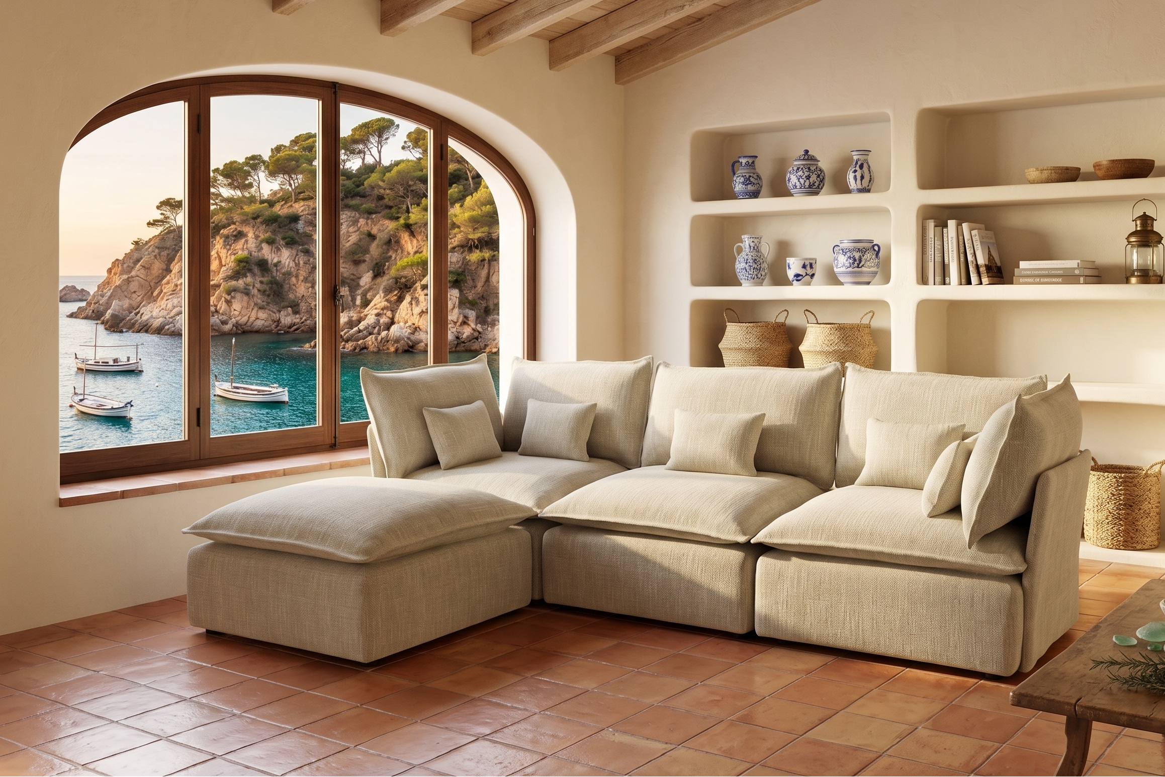 Lino Arena triple Chaise longue relax
