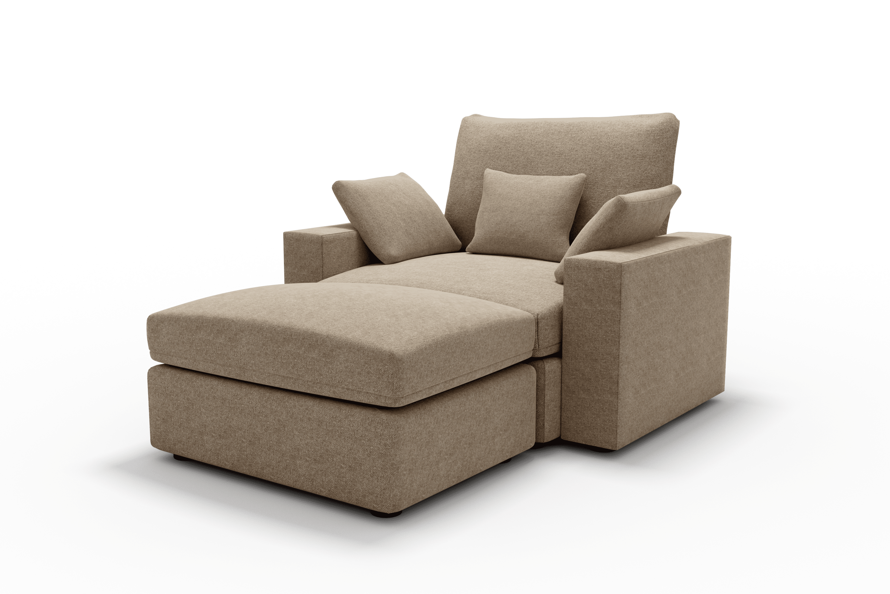 Sillón de diseño cómodo Cozy Chaise Longue 70 Color Beige