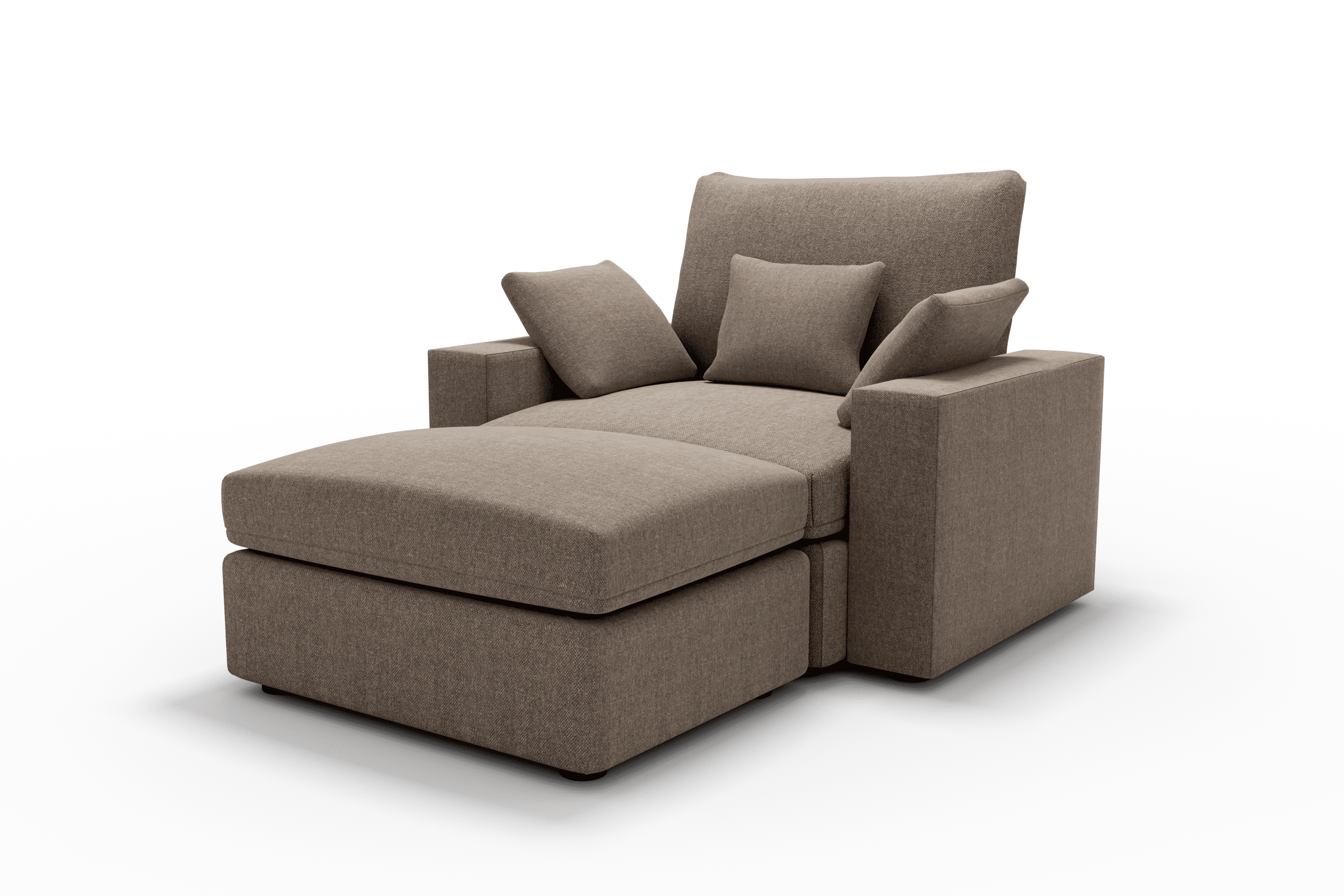 Sillón de diseño cómodo Cozy Chaise Longue 70 Color Taupe