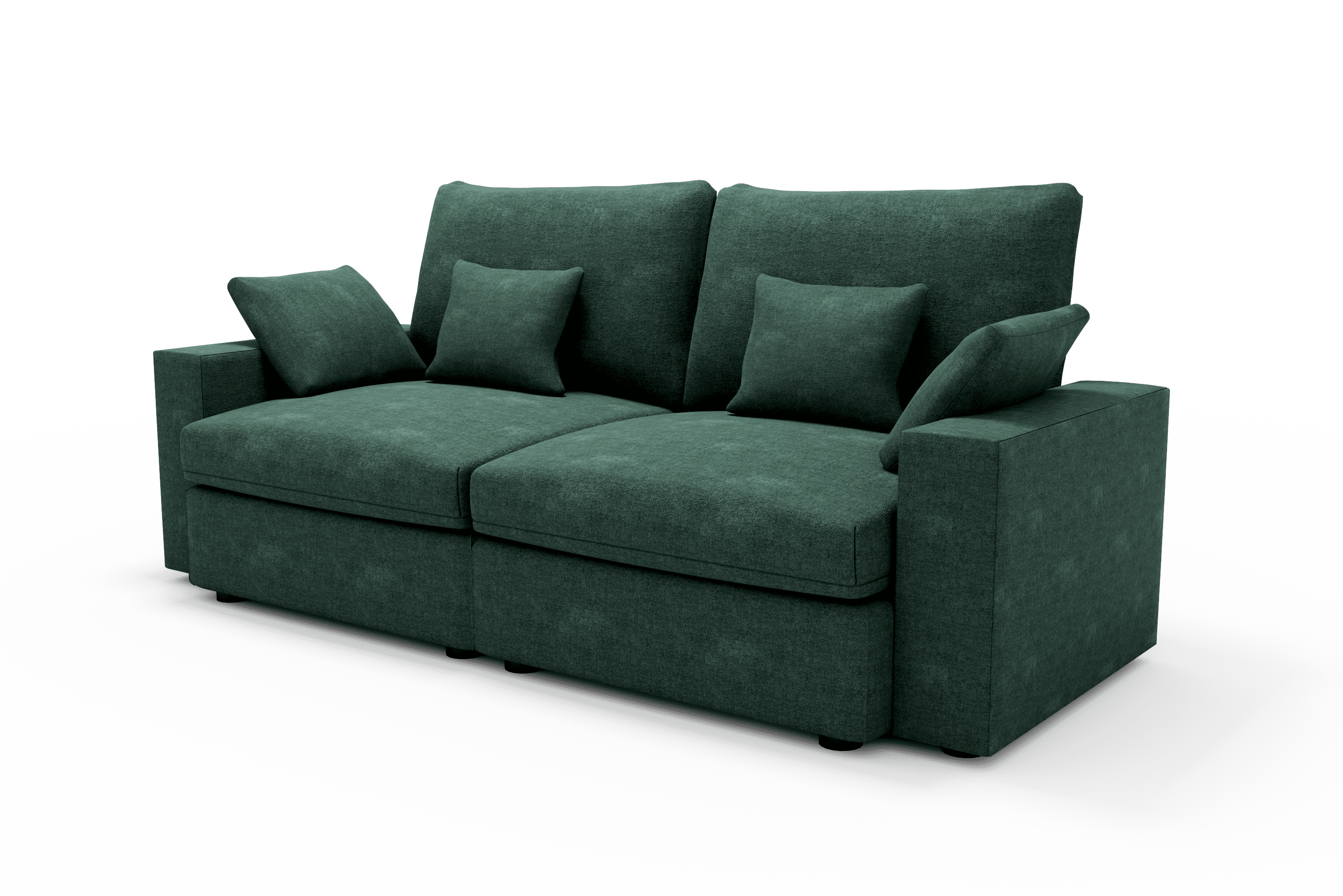 Sofá 3 plazas diseño cómodo Color Verde oliva