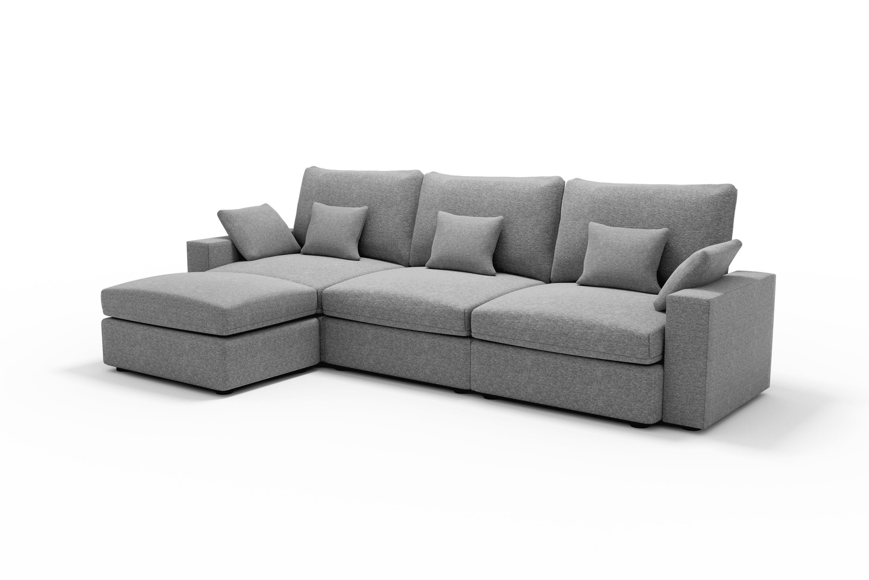 Sofá de diseño 3 metros Chaise Longue 70 Color Gris