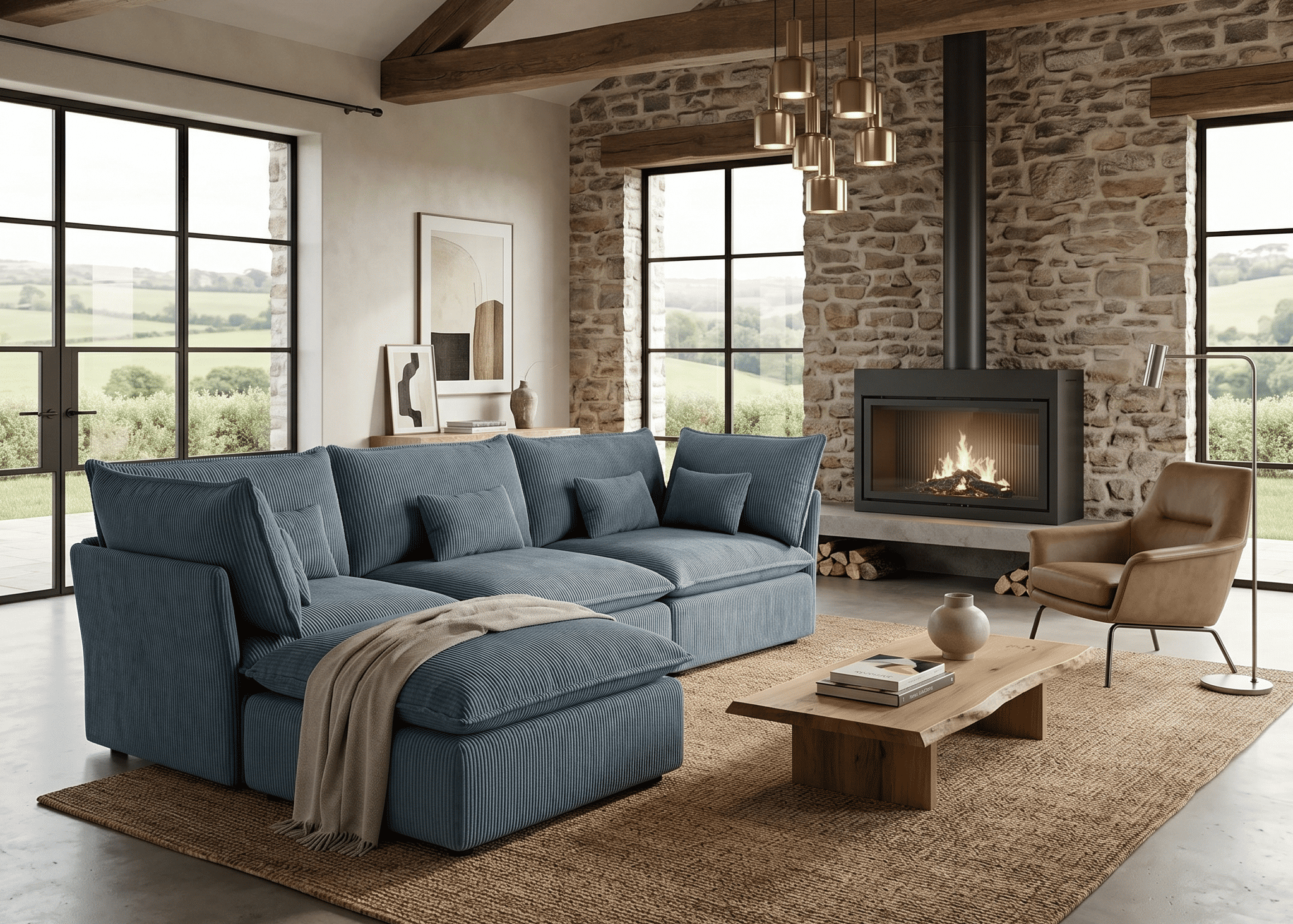 SOFA PANA TRIPLE CHAISE LONGUE COMODO
