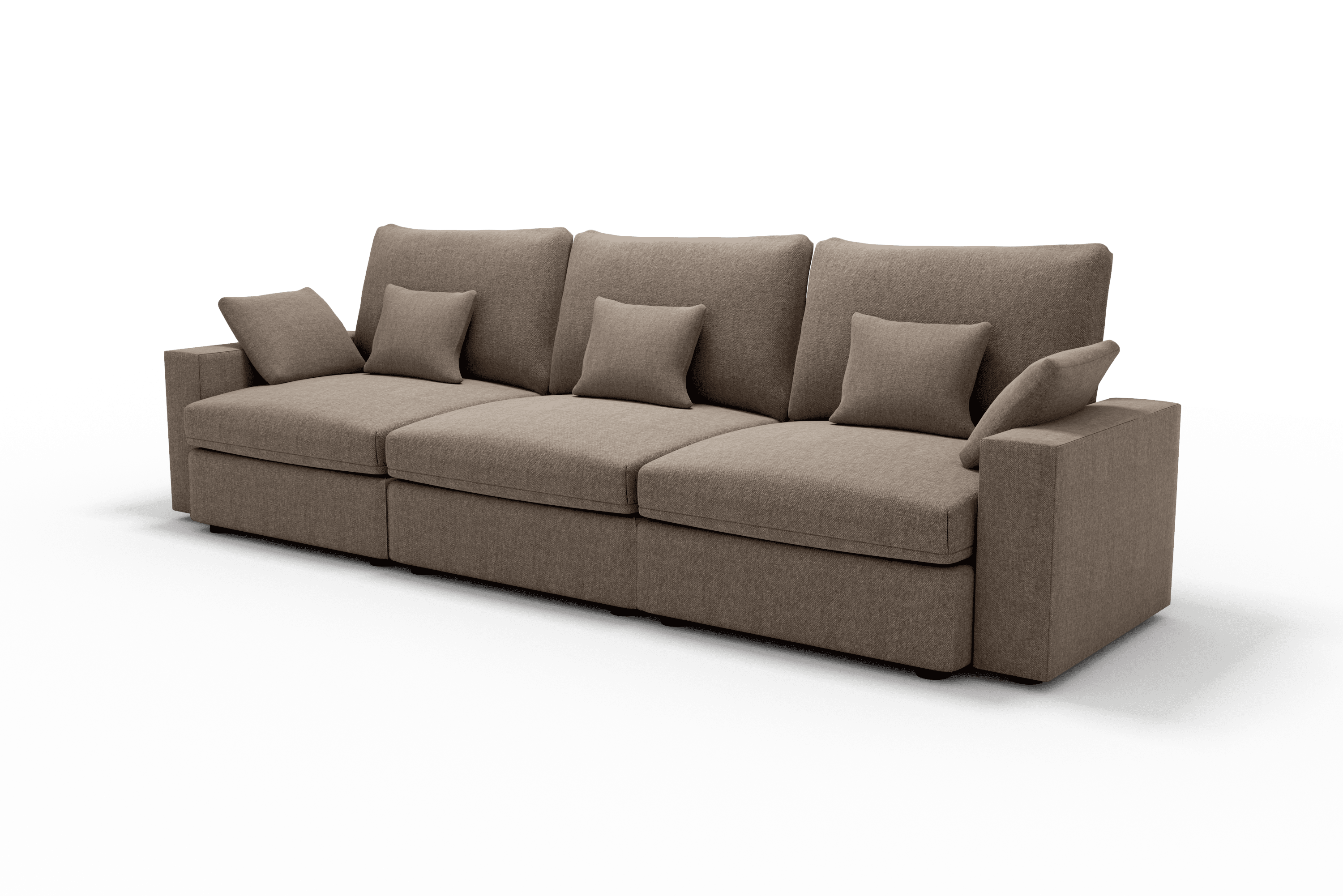 Sofá 4 plazas diseño cómodo Color Taupe