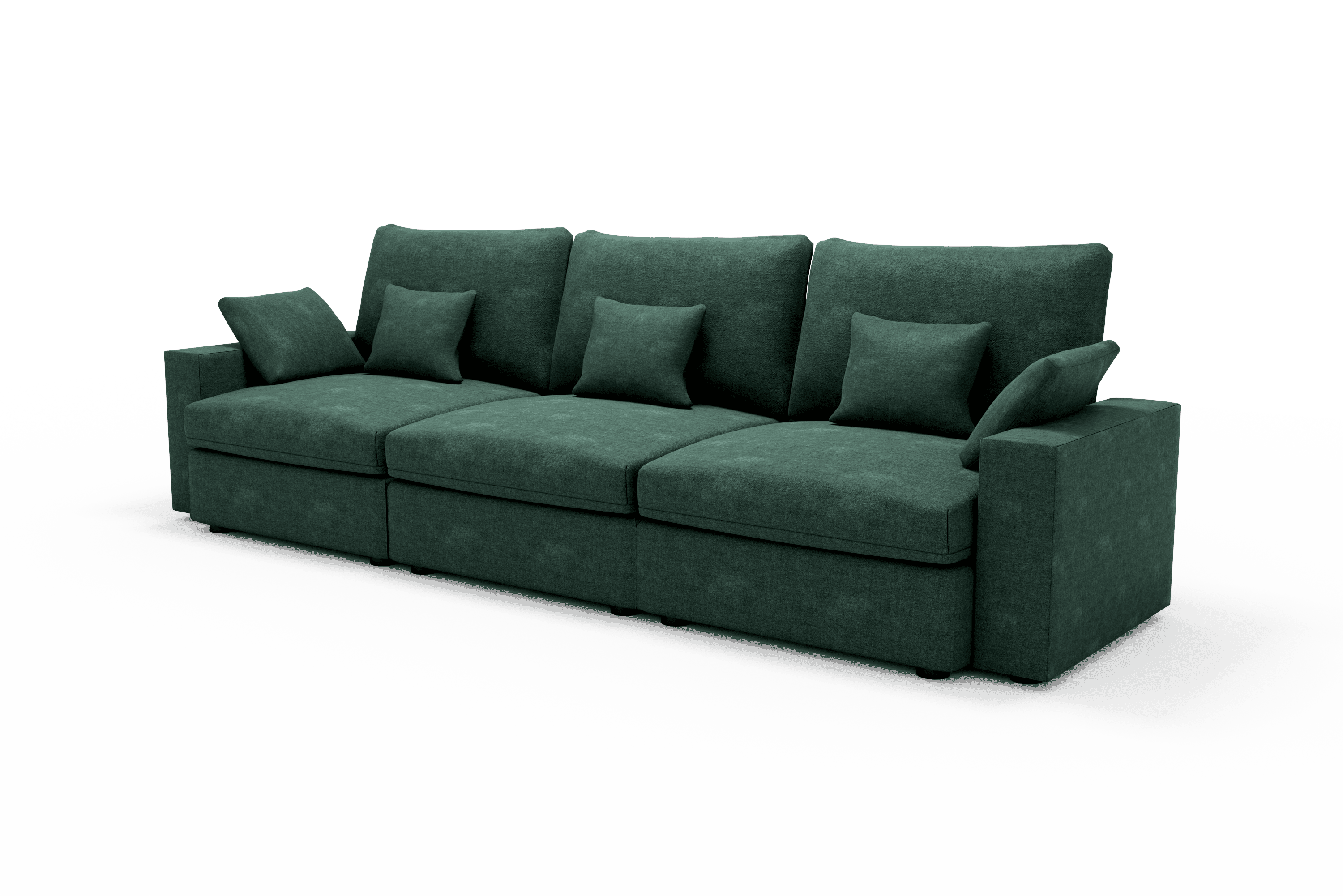Sofá 4 plazas diseño cómodo Color Verde