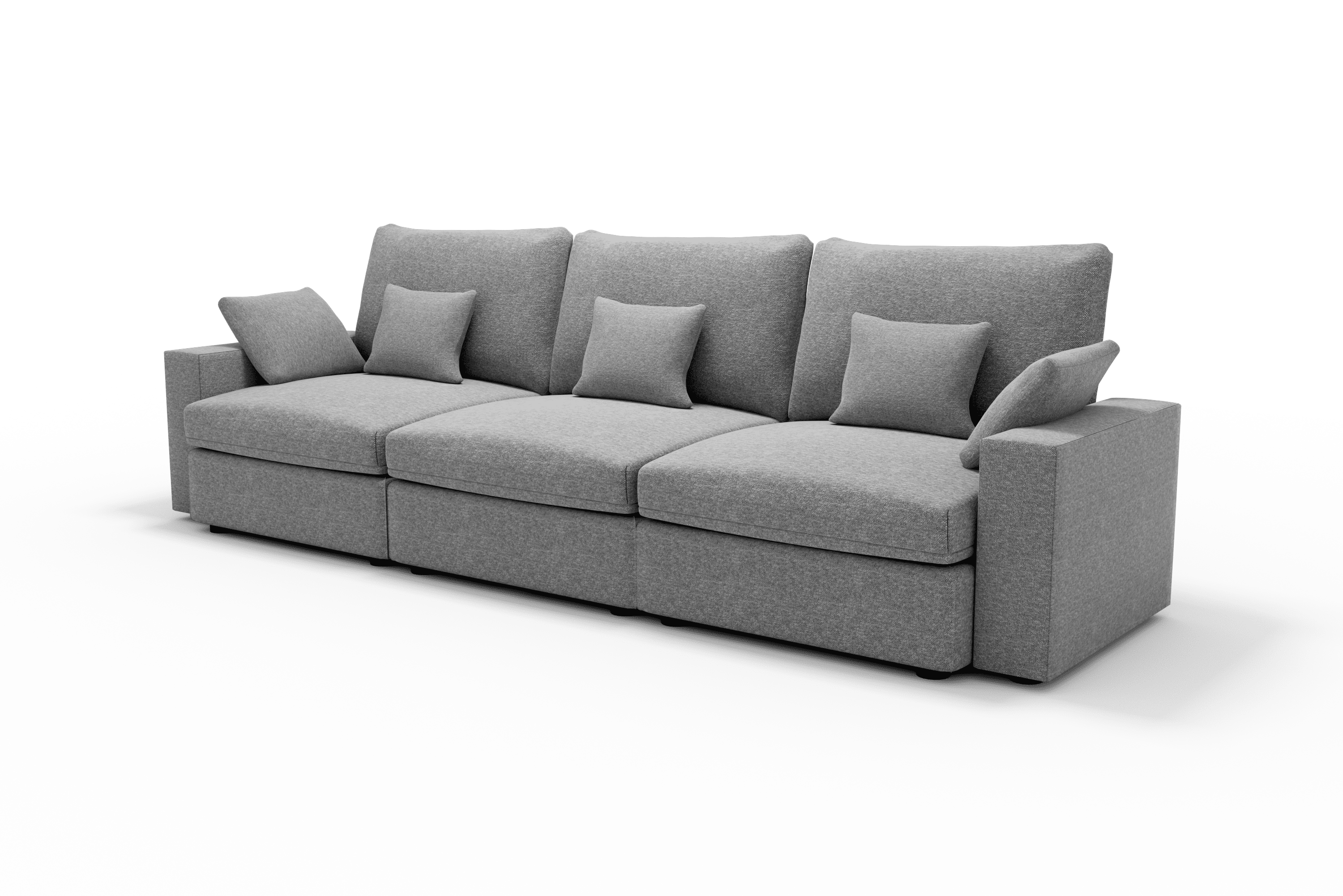 Sofá 4 plazas diseño cómodo Color Gris