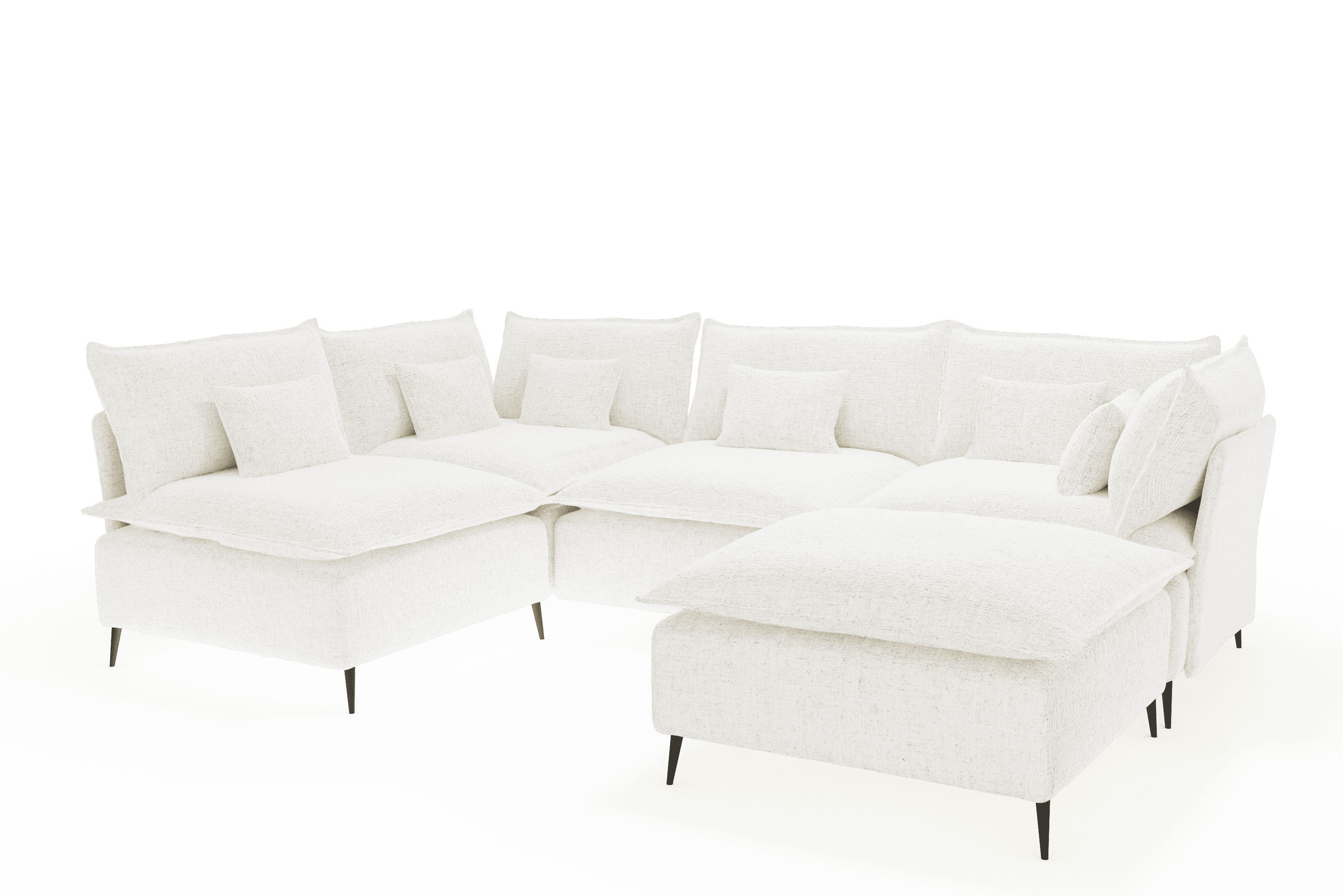 BALMI ONE SOFA U 5 CORNER OPEN 2 MODERN