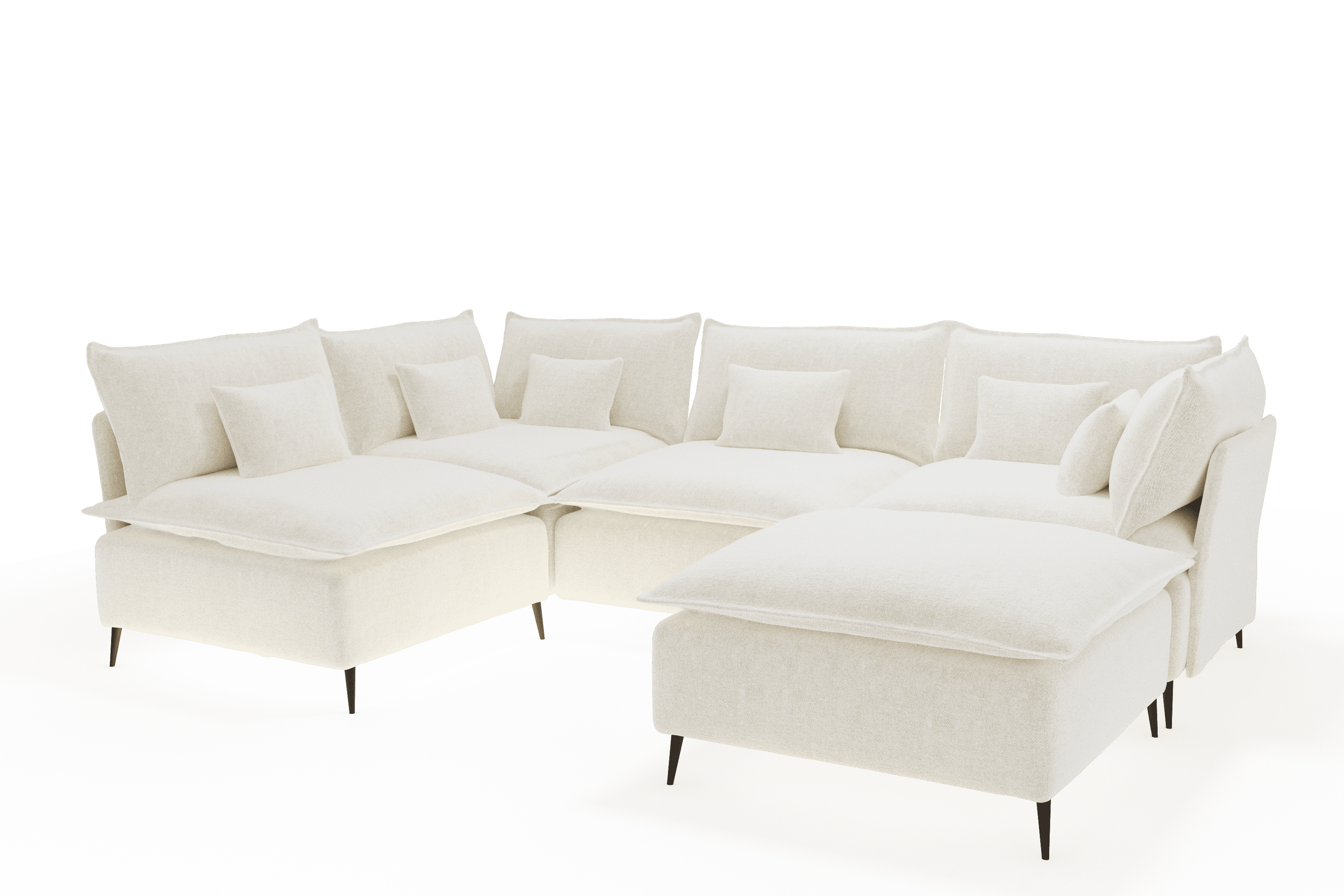 BALMI ONE SOFA U 5 CORNER OPEN 2 MODERN