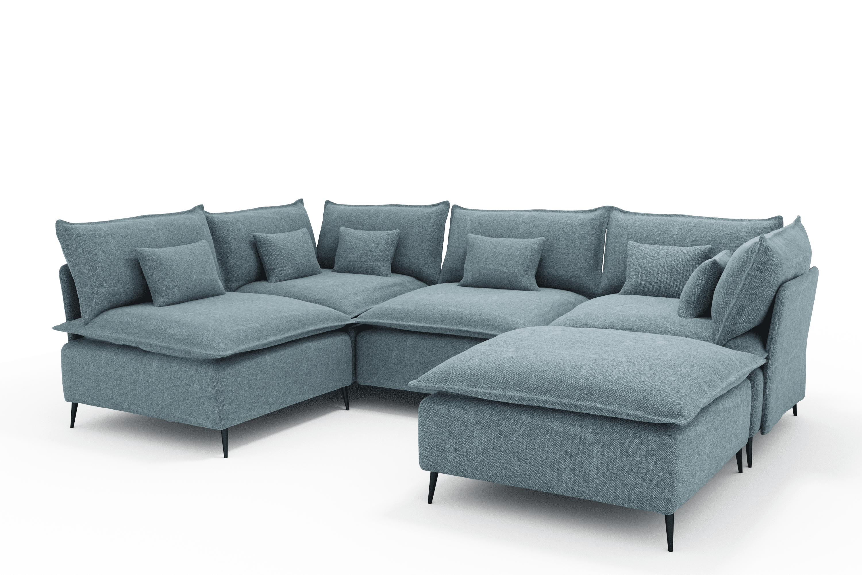 BALMI ONE SOFA U 5 CORNER OPEN 2 MODERN
