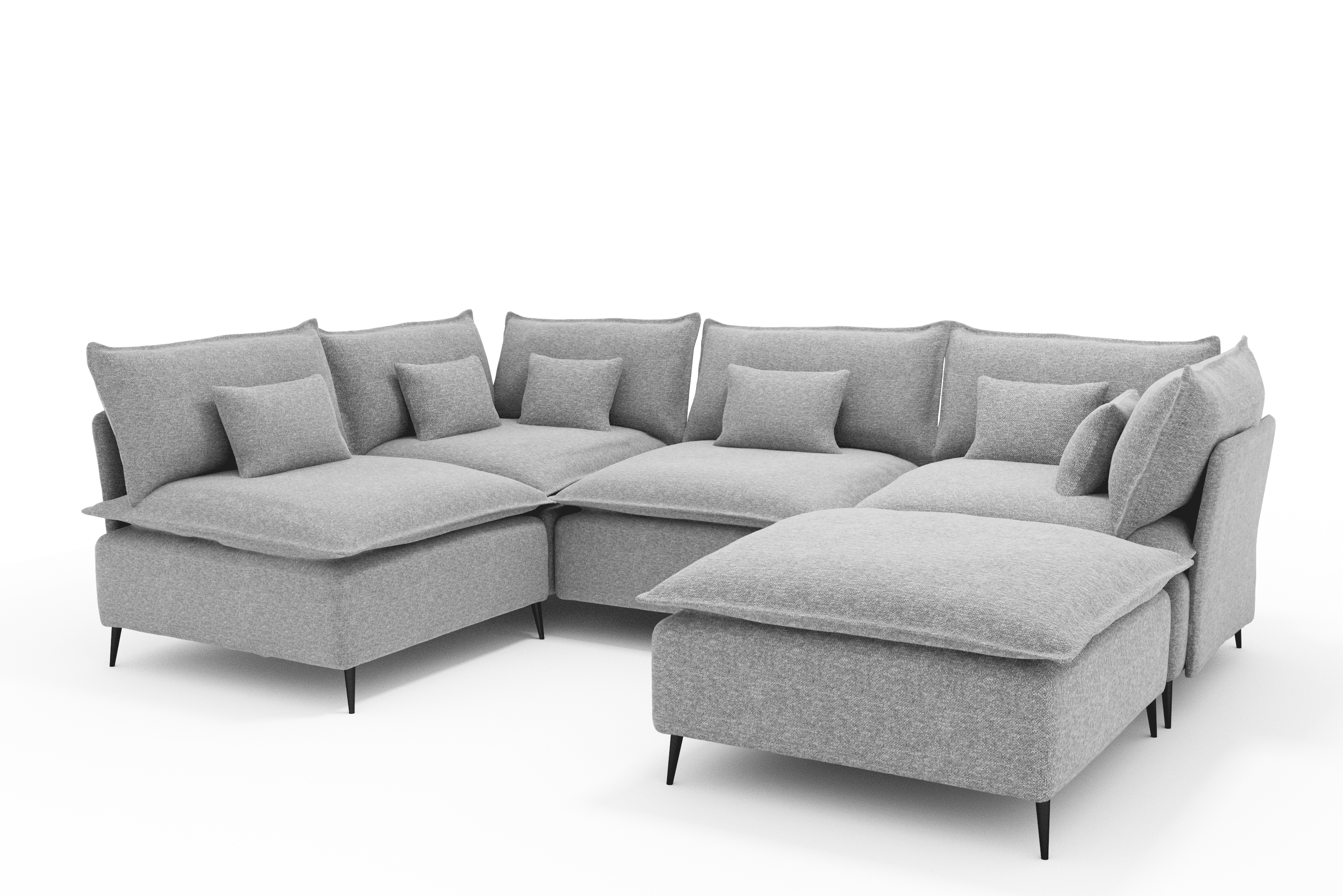 BALMI ONE SOFA U 5 CORNER OPEN 2 MODERN