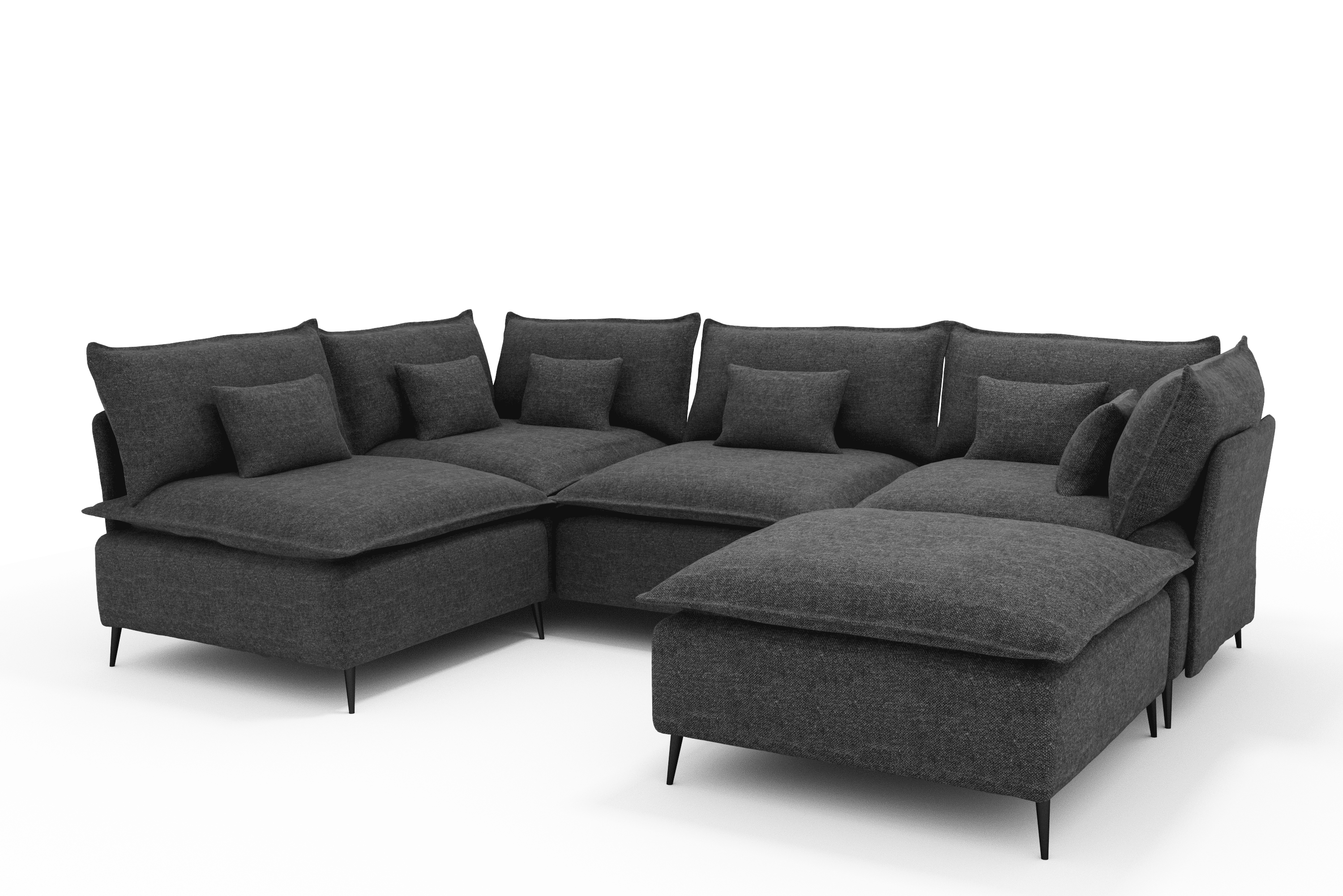 BALMI ONE SOFA U 5 CORNER OPEN 2 MODERN