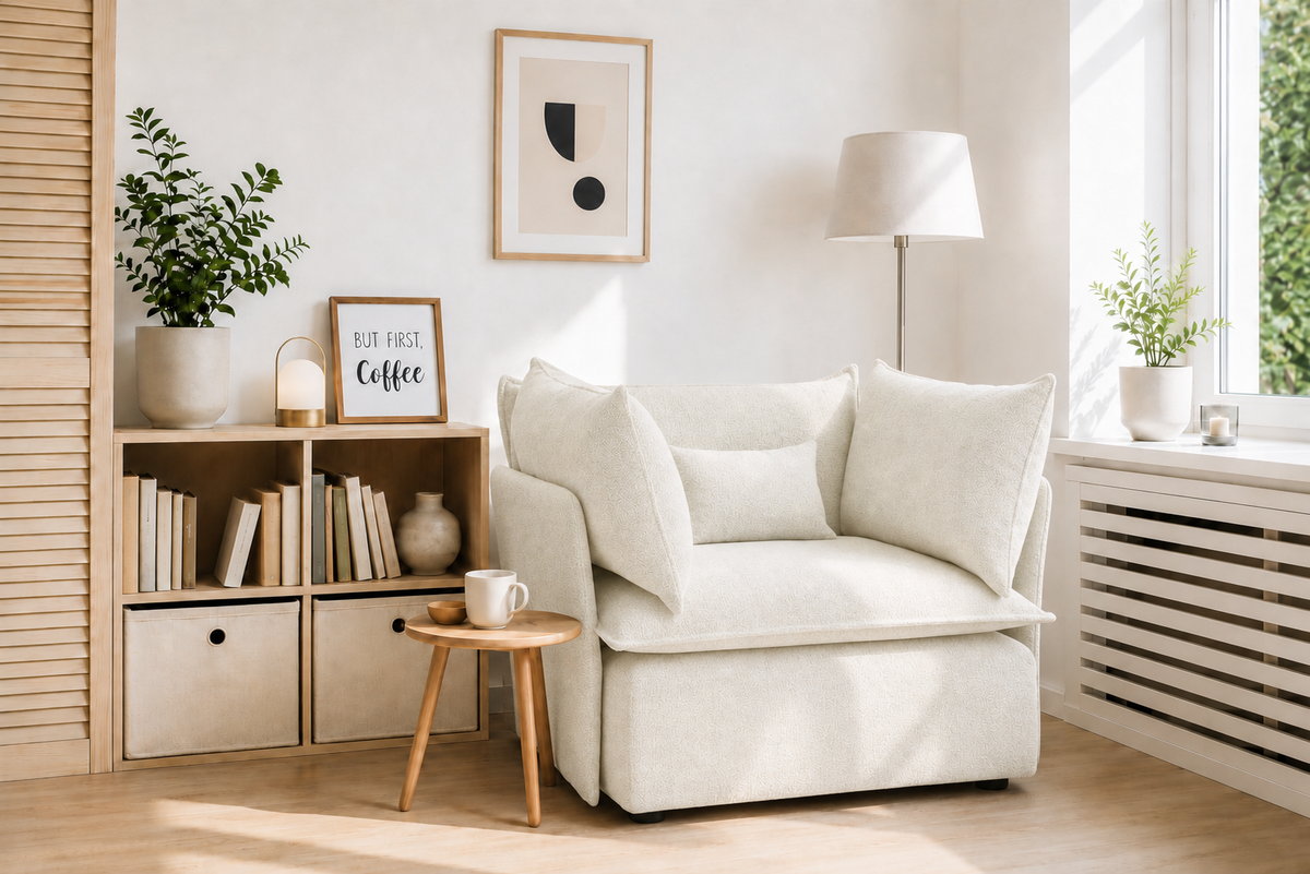 SILLÓN ÚNICO CRUDO EASYCLEAN ANTIMANCHAS